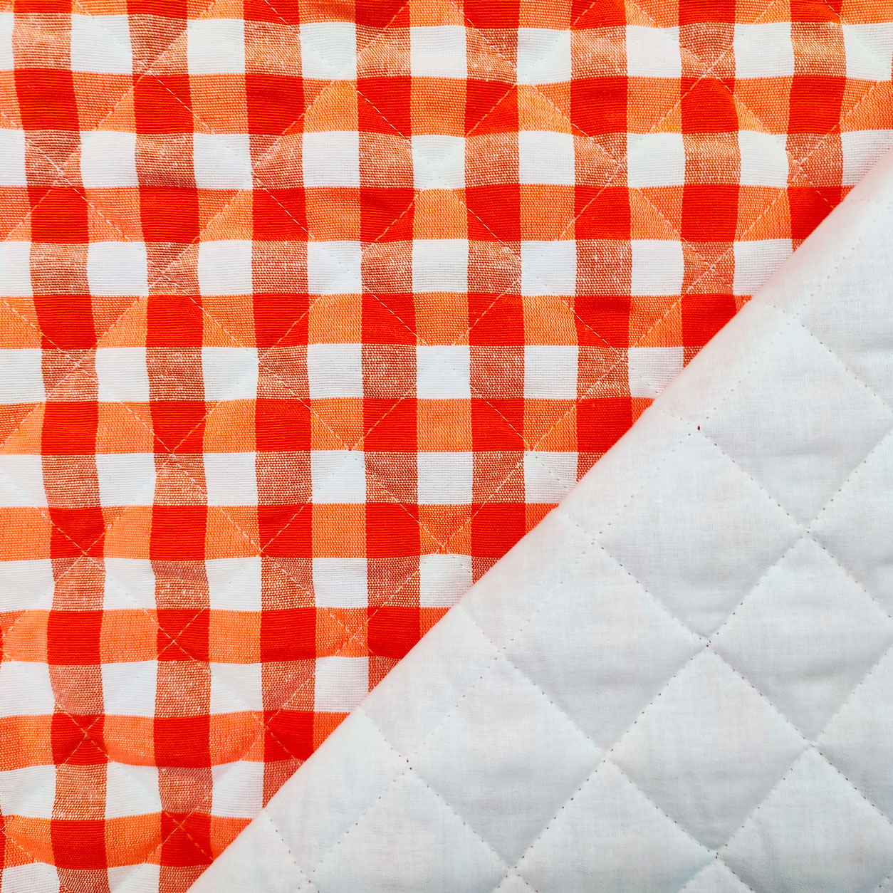 Stoffe trapuntate arredo cucina arancione