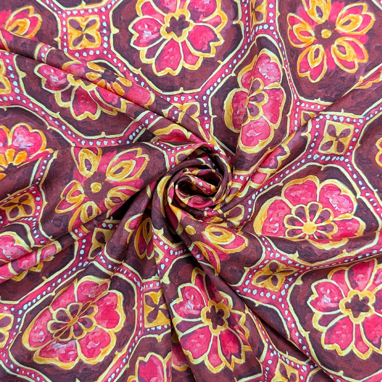 Pura Seta Maioliche Fuxia e Vinaccia Image