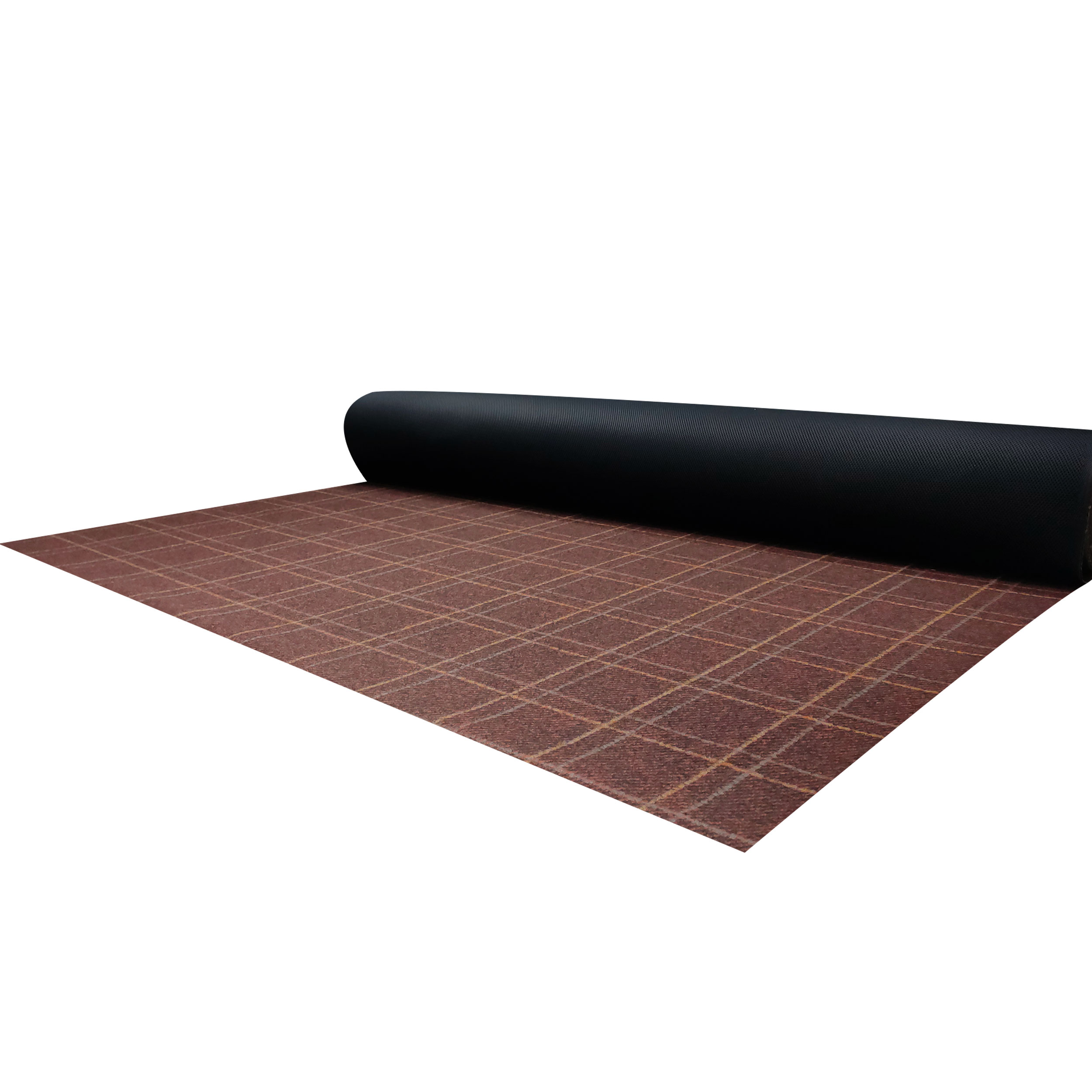 Neoprene Double Lana Tartan Arancio e Traforato Nero