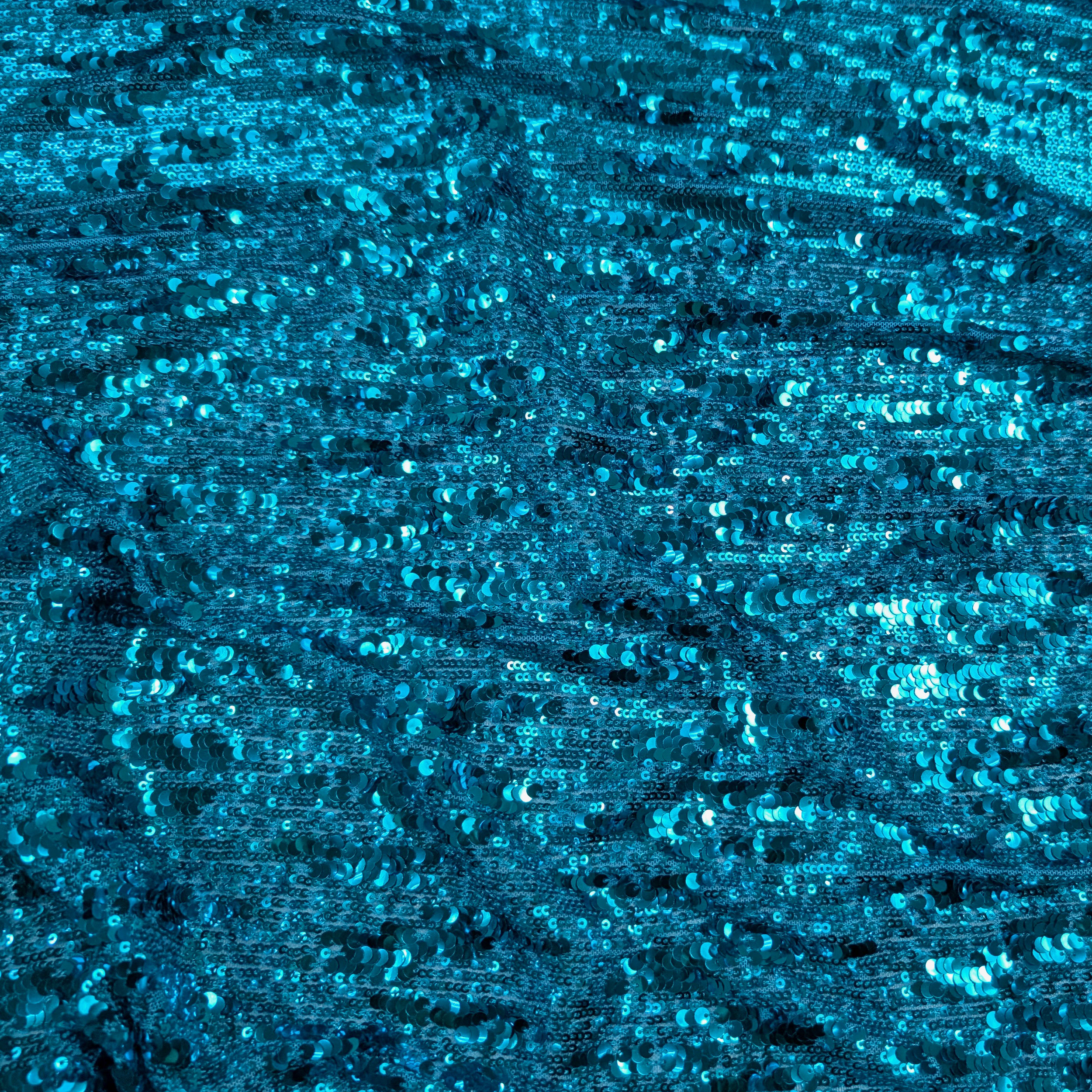 Tessuto Paillettes a Cascata su Tulle Image