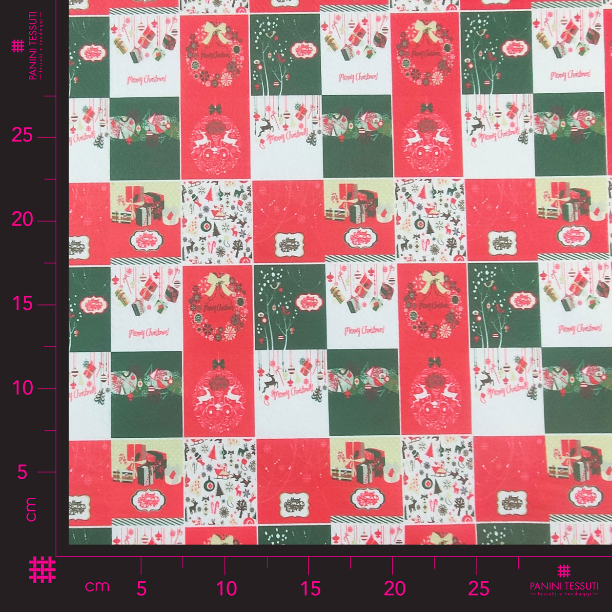 tessuto-pannolenci-patchwork-quadretto-natalizio-merry-christmas