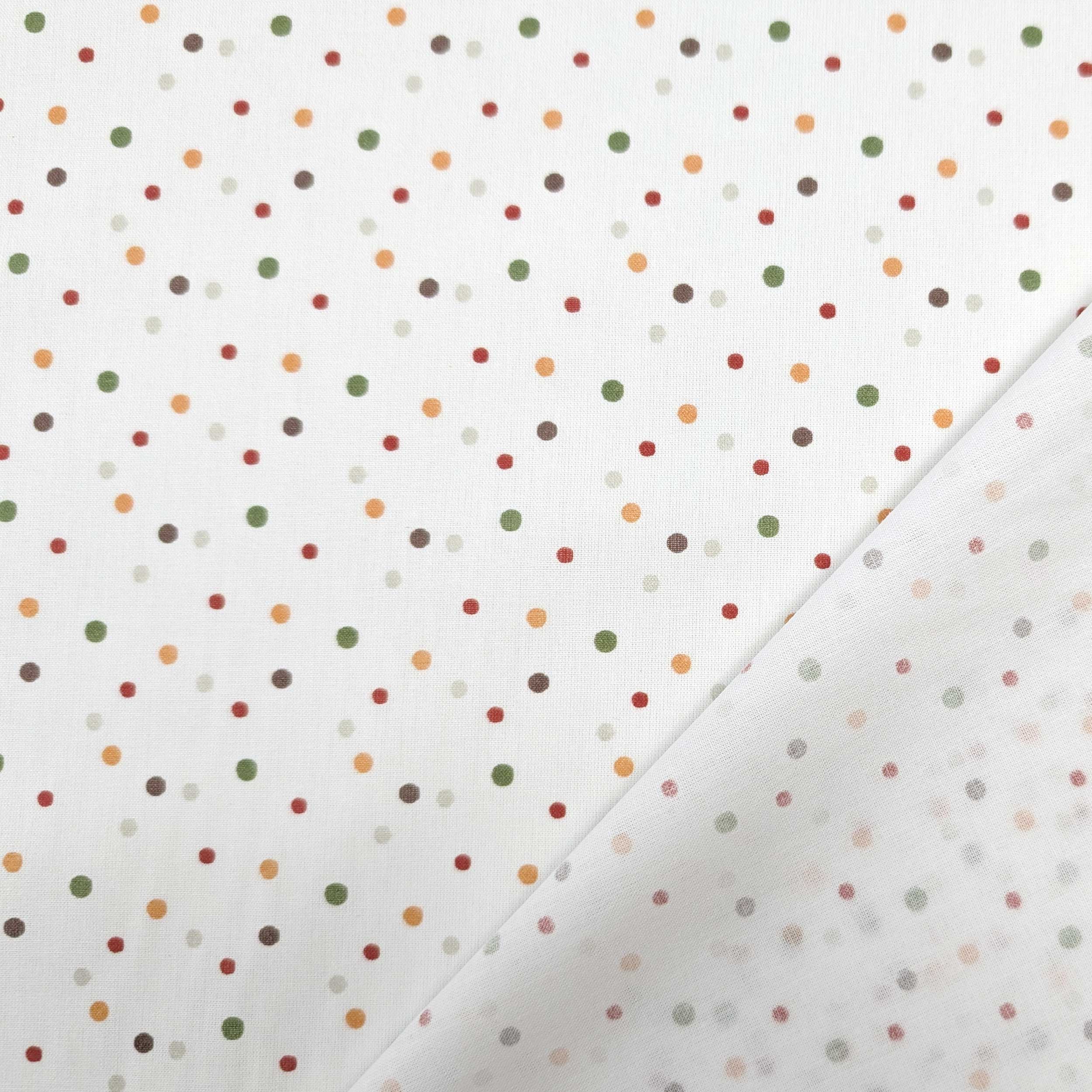 Cotone Percalle Pois Multicolor Image