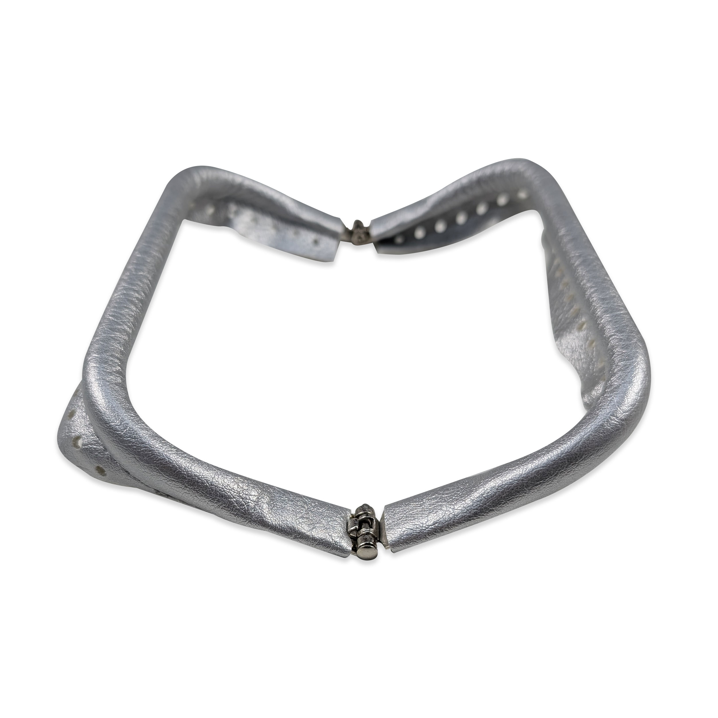 Chiusura a Molle Finta Pelle Argento per Borsa Clutch Image