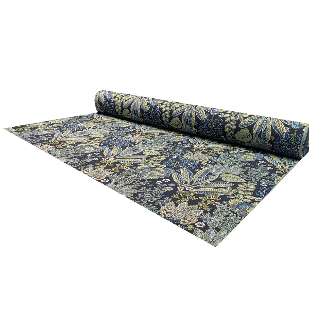 Jacquard Floreale Toni del Blu H 280 cm Image