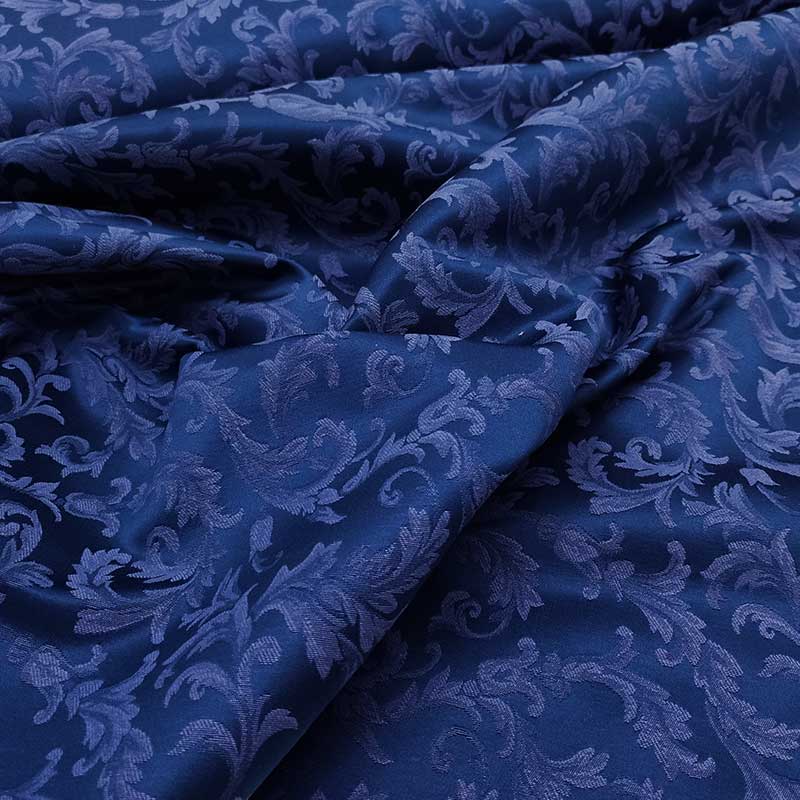 Divani classici in tessuto damascato blu royal