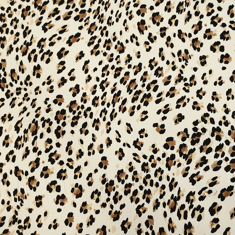 Cotone Leopardato Elasticizzato