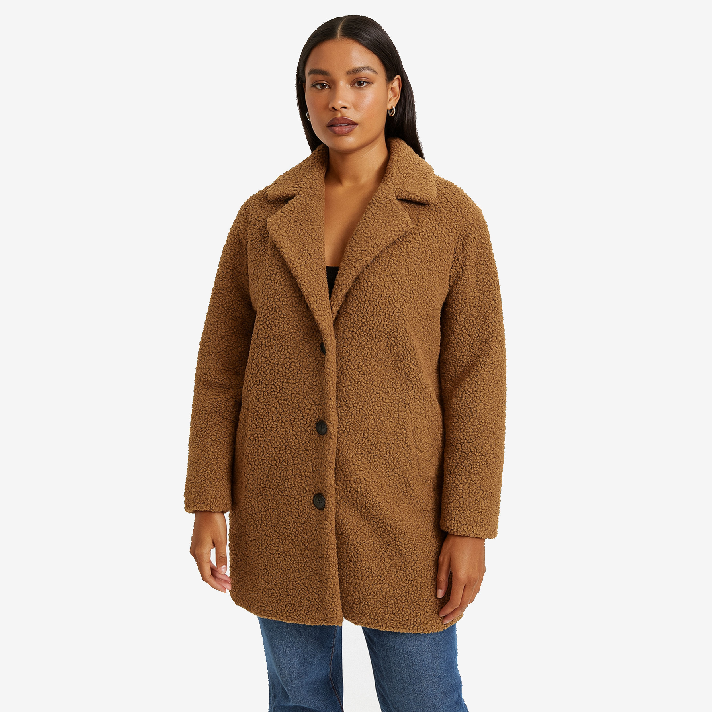 Cappotto Bouclè Tinta Cammello Image
