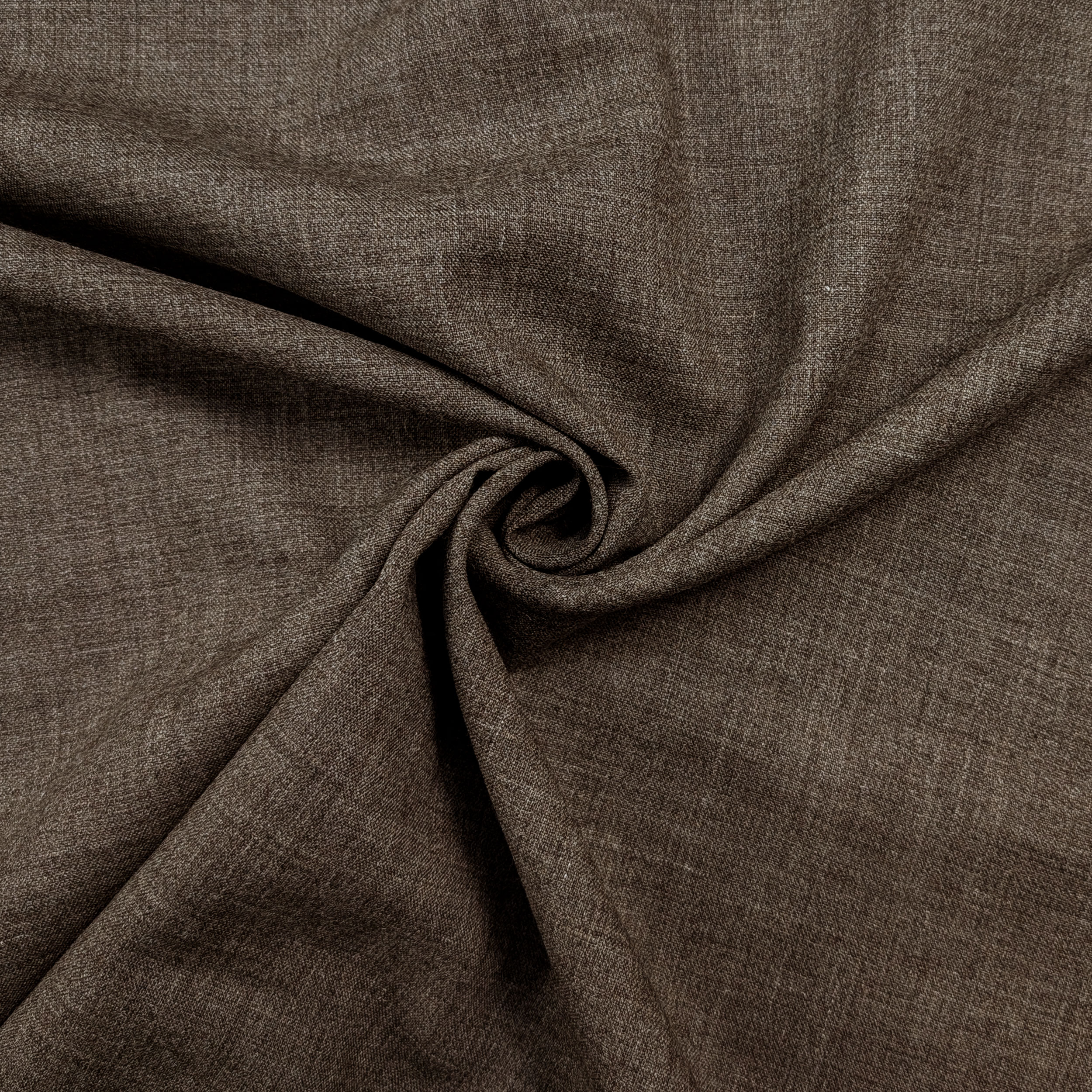 Gabardine Pura Lana Marrone Mélange Image