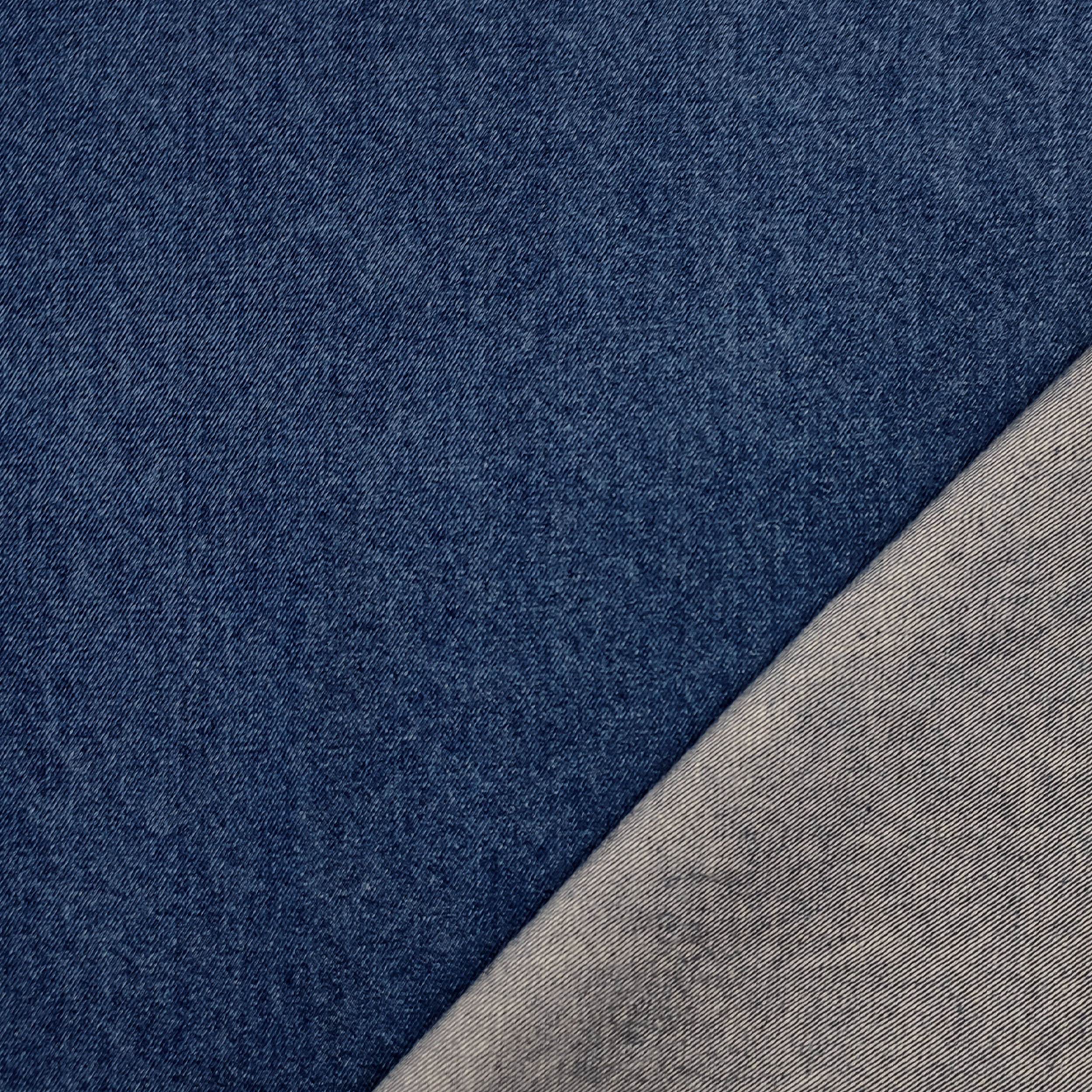 Tessuto Denim Puro Cotone Blu Scuro