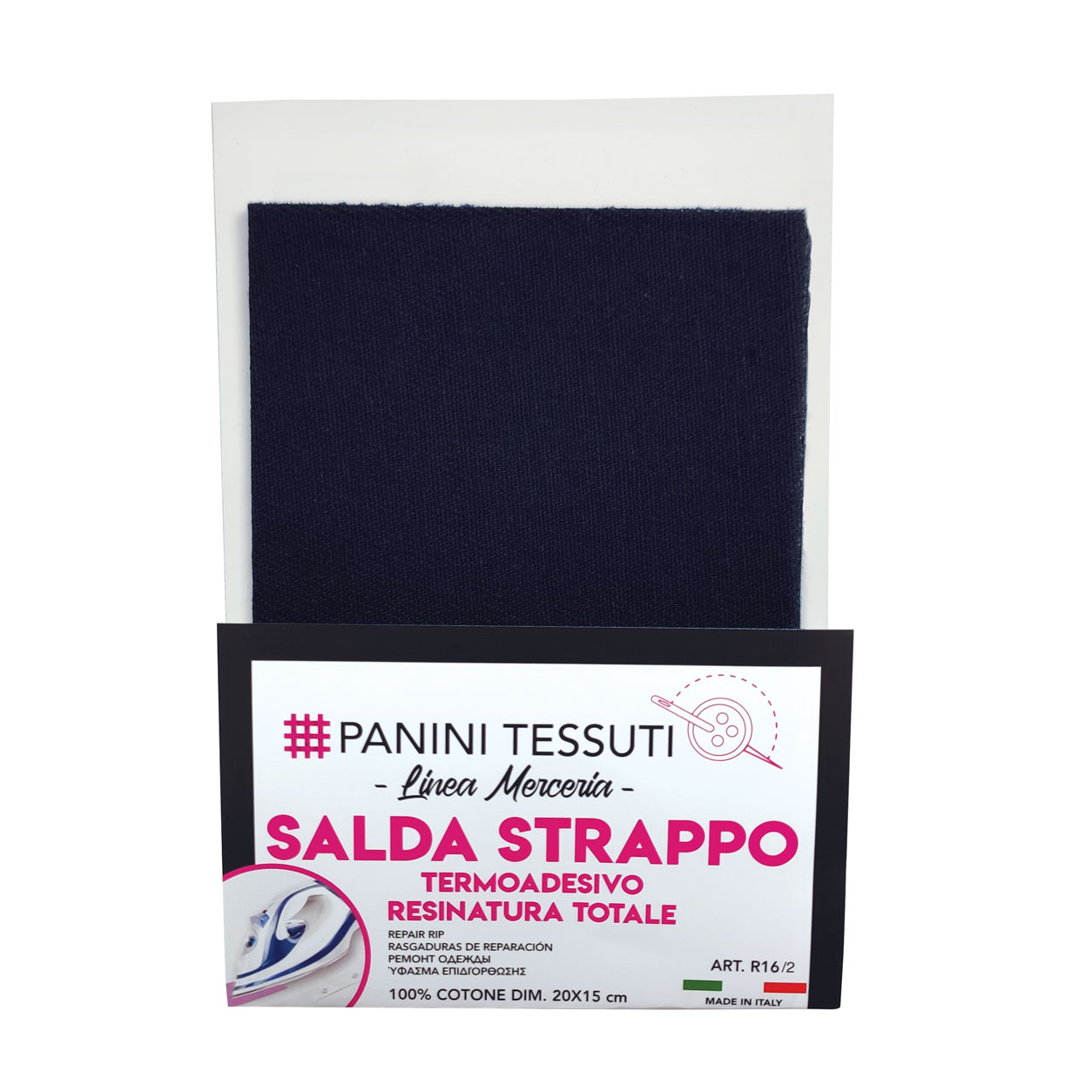 Jeans Blu Notte Salda Strappo Cotone (1)