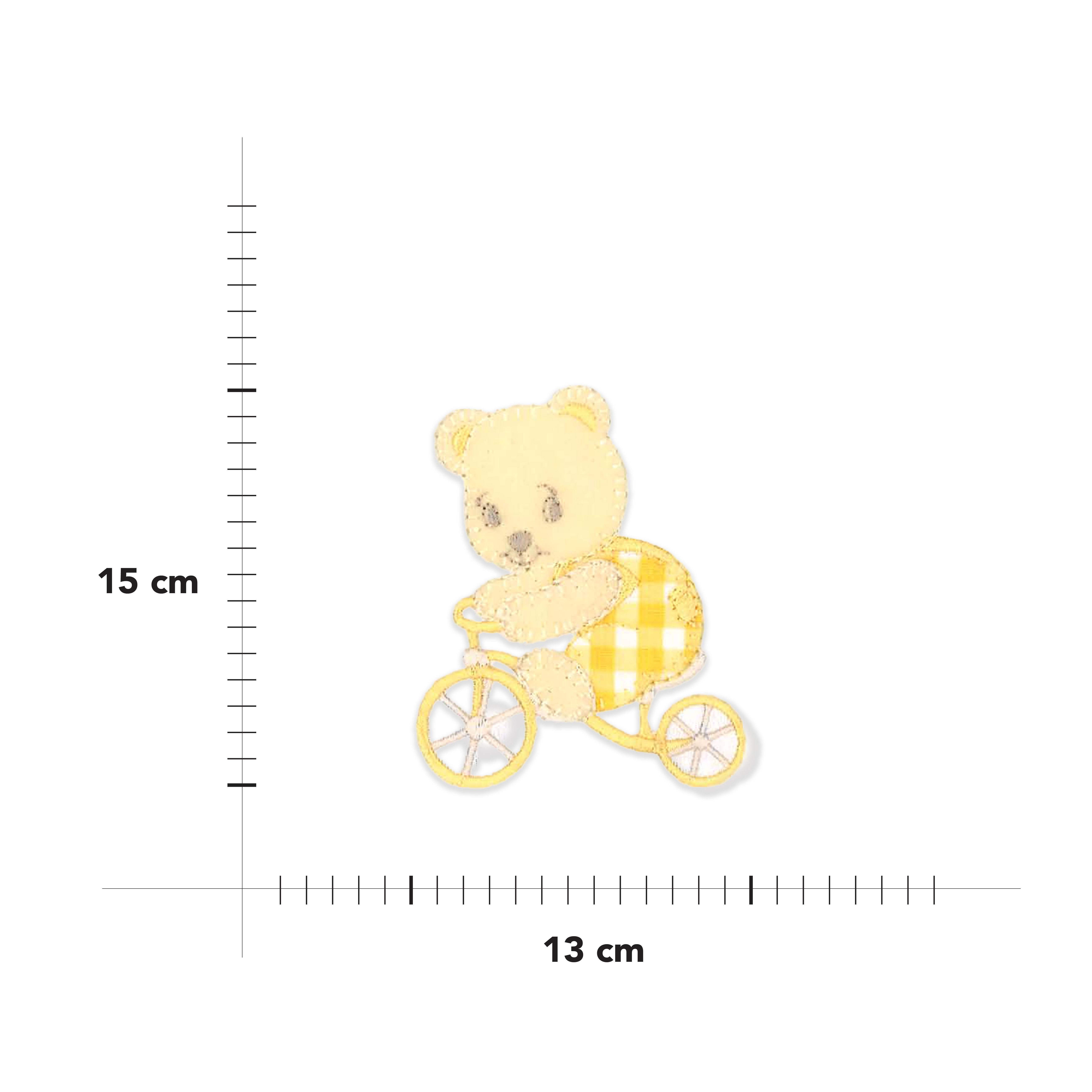 Applicazione Termoadesiva Orsetto in Bicicletta Image