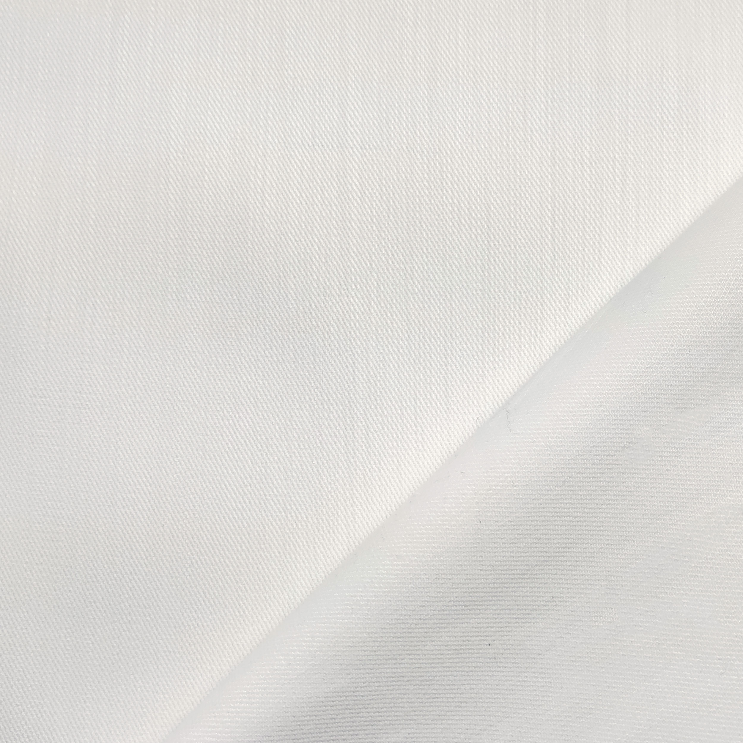 Jeans di Cotone Bianco Fiammato