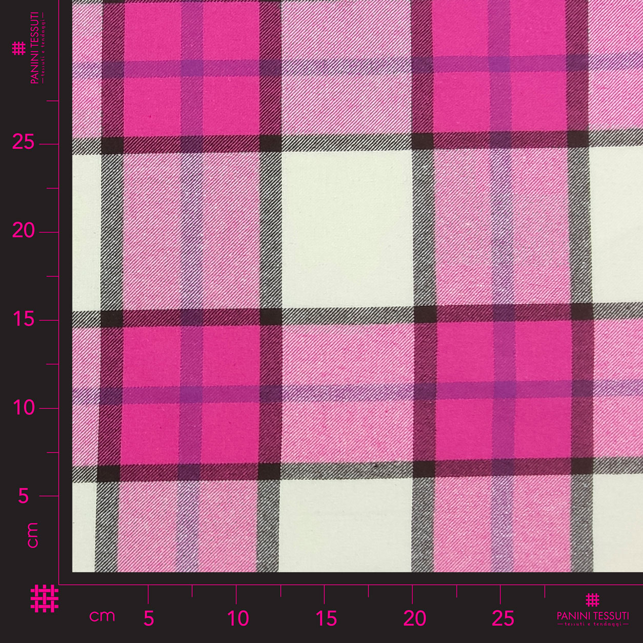 stoffa-tartan-rosso-quadro-panna-fuxia