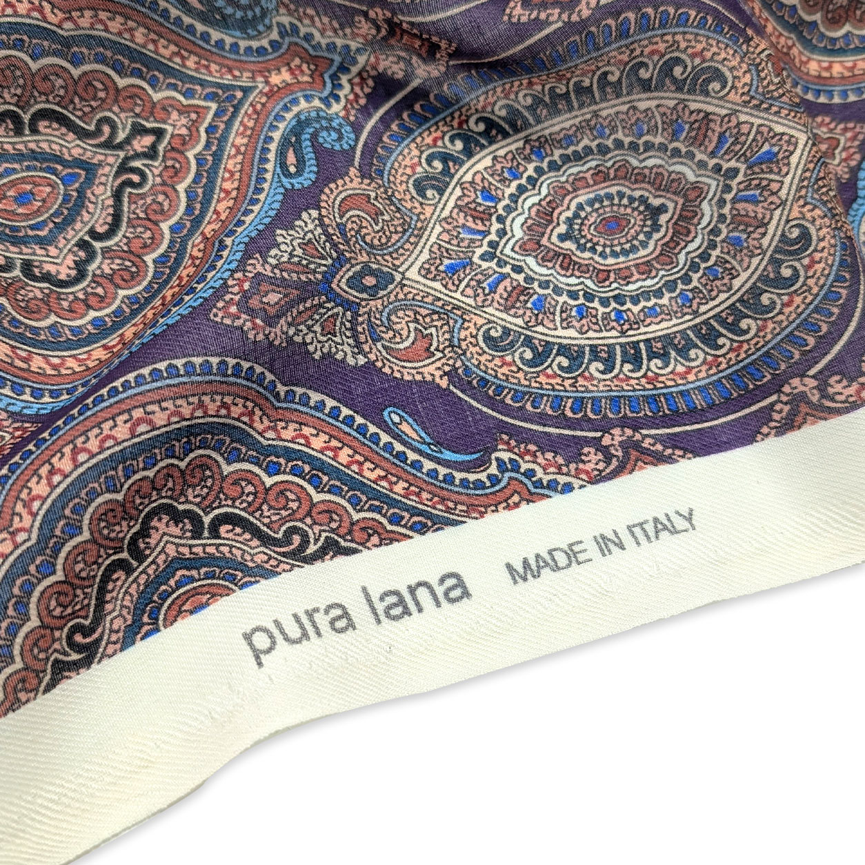Pura Lana Paisley Medaglione Viola Image