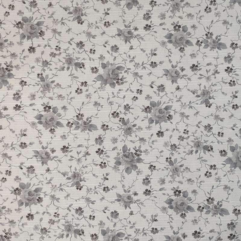 Tessuto arredo fiorellini grigio (1)