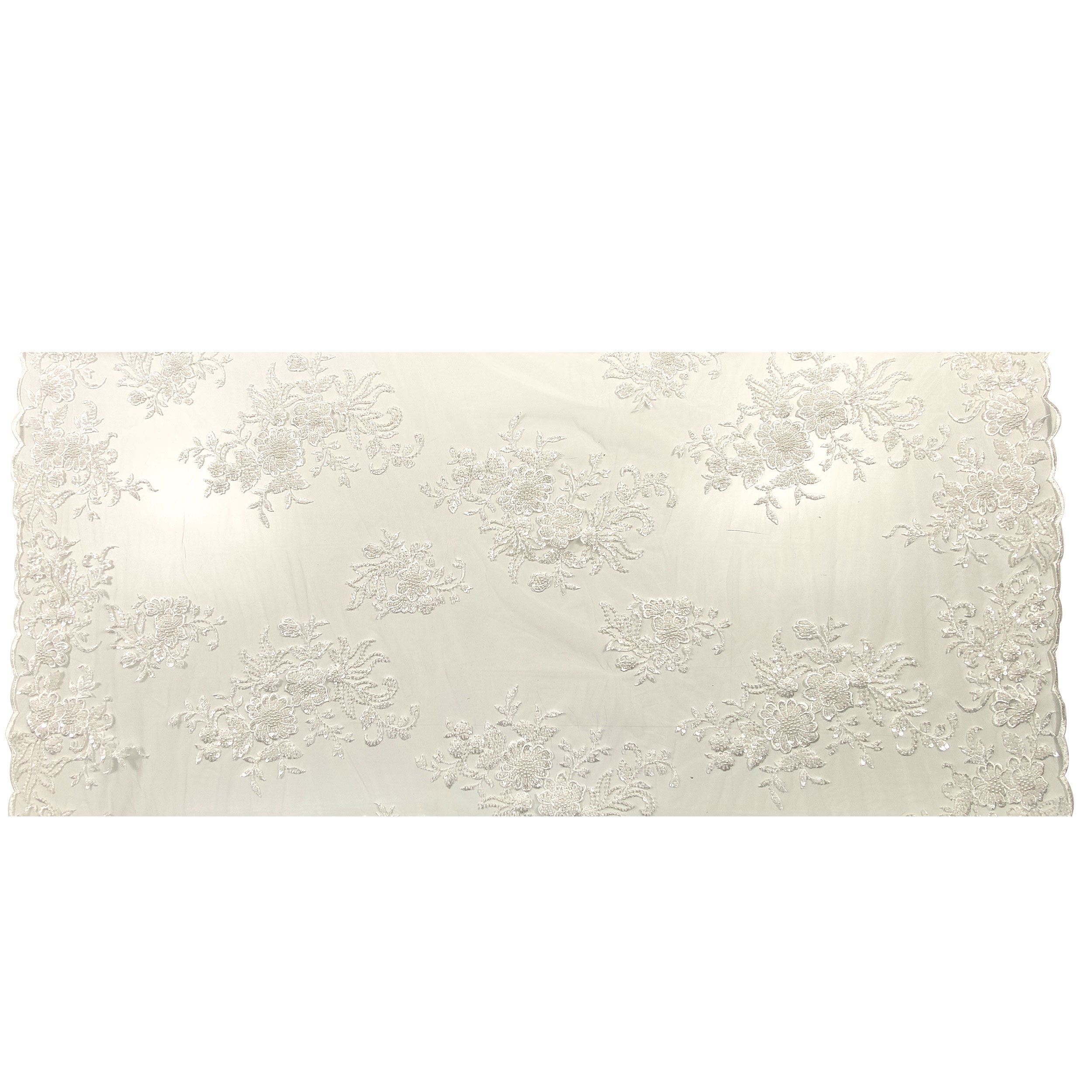 Pizzo Con Perline 5 Yards X 2 Cm – Piccoli Fiori Bianco, Bordo Decorativo Per Cucito, Matrimoni, Bouquet, Cappelli E Biancheria Intima