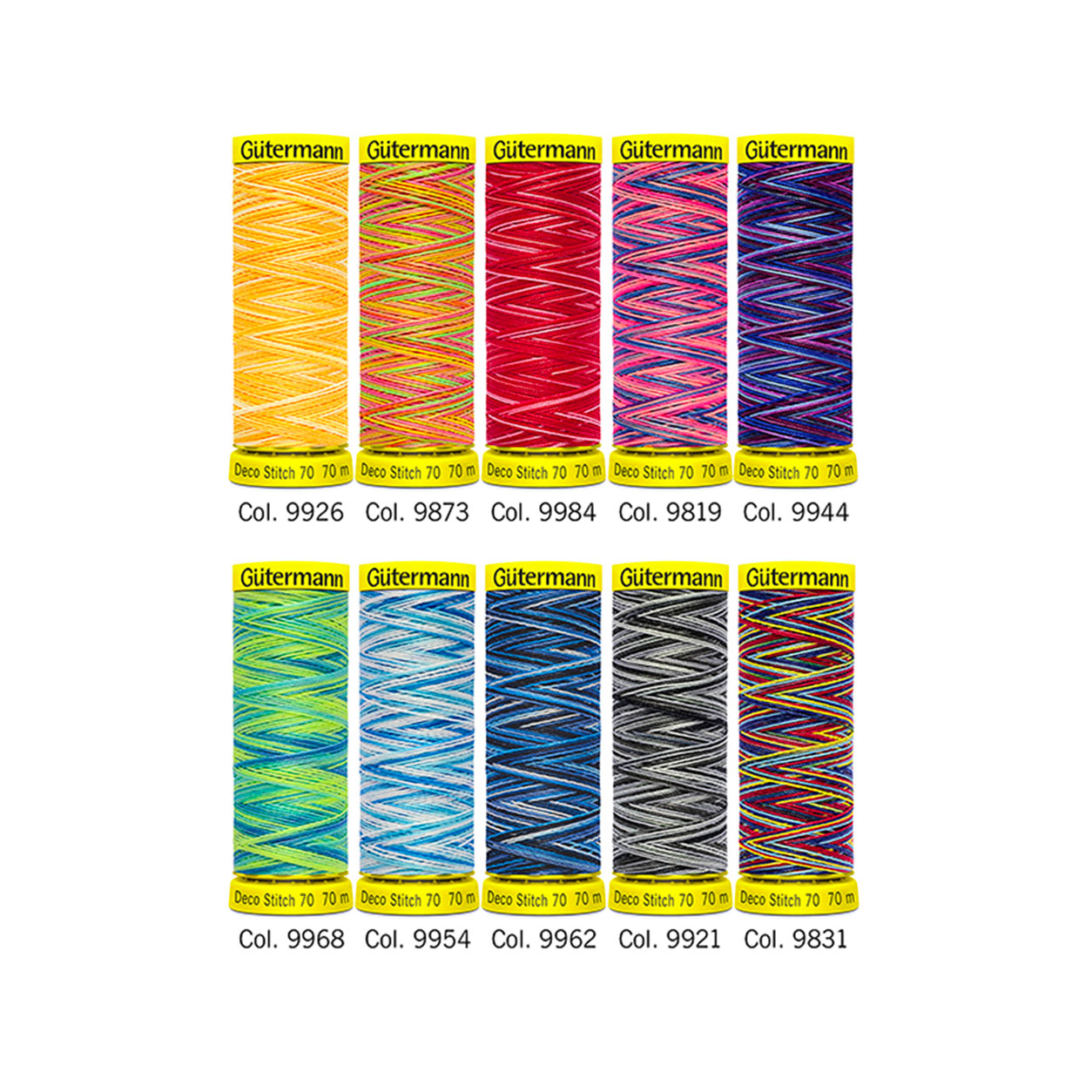 Gutermann Deco Stitch 10 Bobine Multicolor