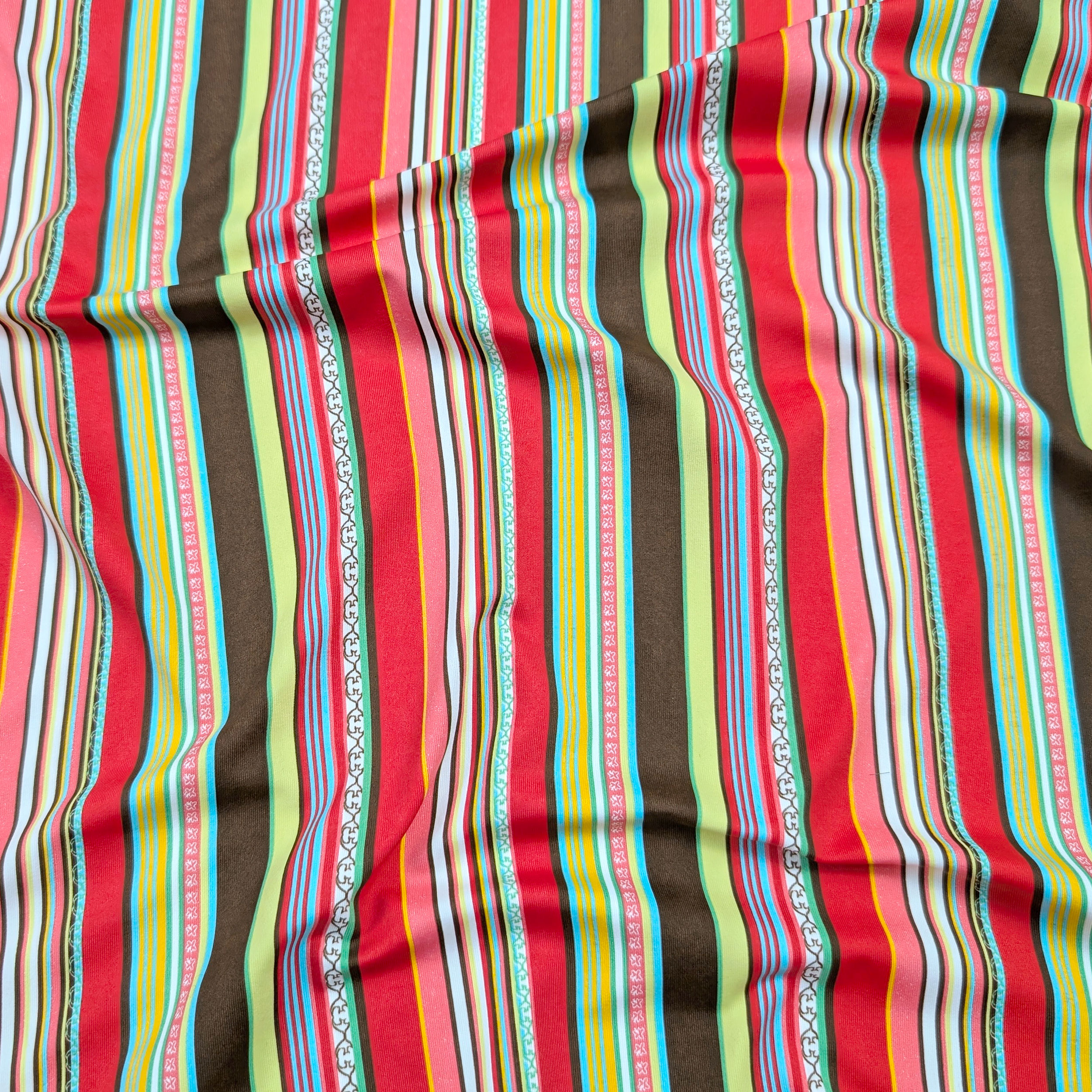 Maglina Bielastica Righe Multicolor Image