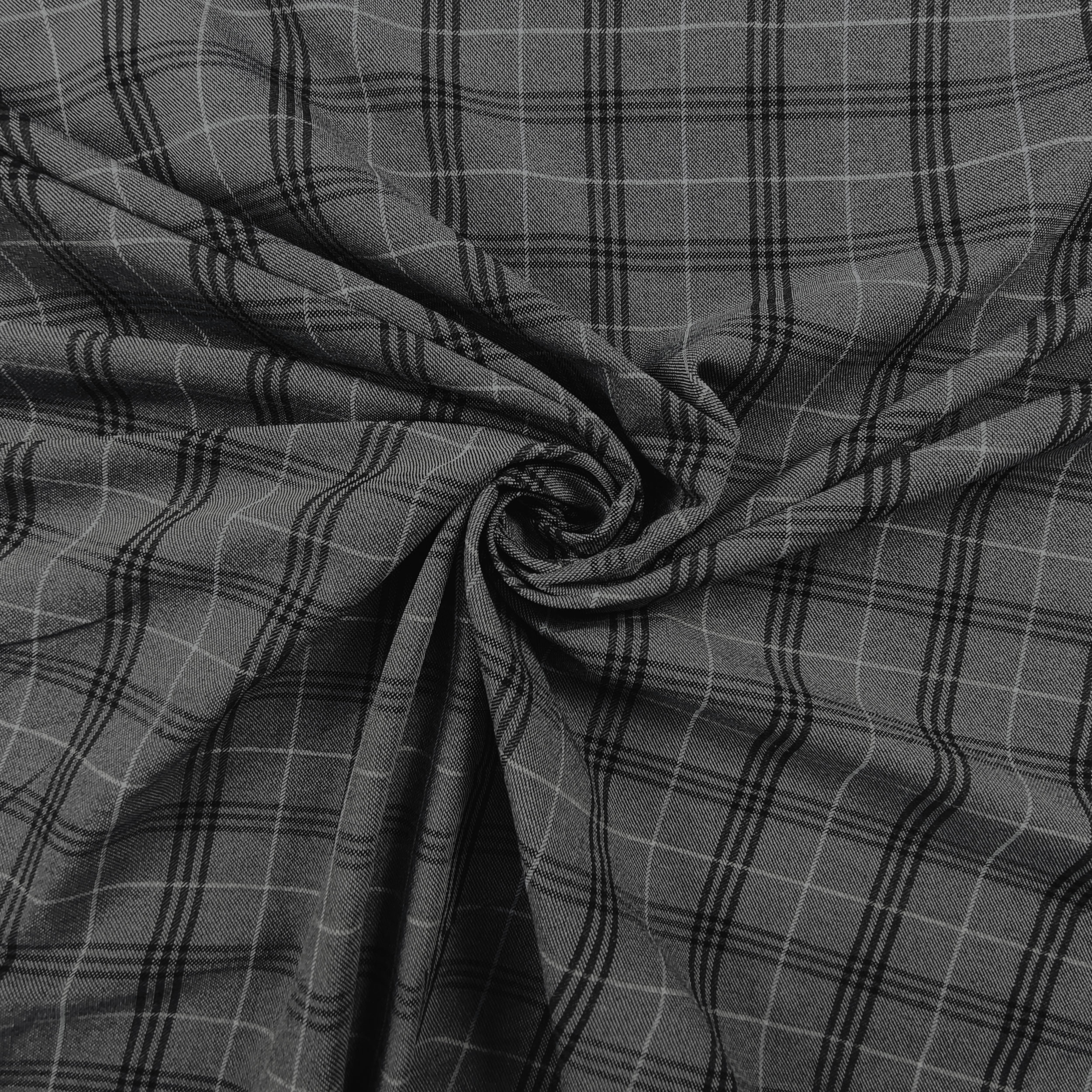Misto Cotone Tartan Sfondo Grigio