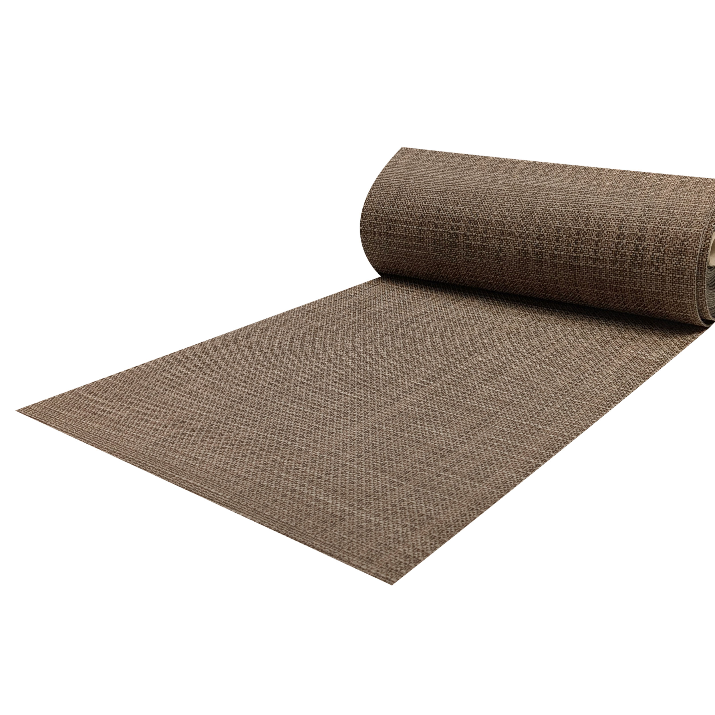 Passatoia da Cucina Intrecciata Marrone Beige Image