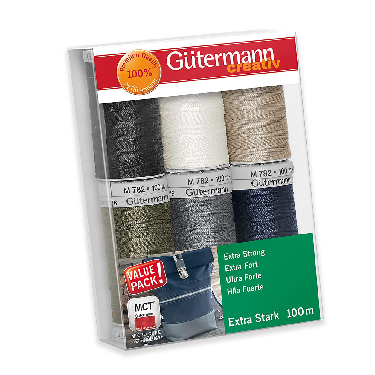 Gutermann Filo Ultra Forte Toni Neutri 6 Bobine 