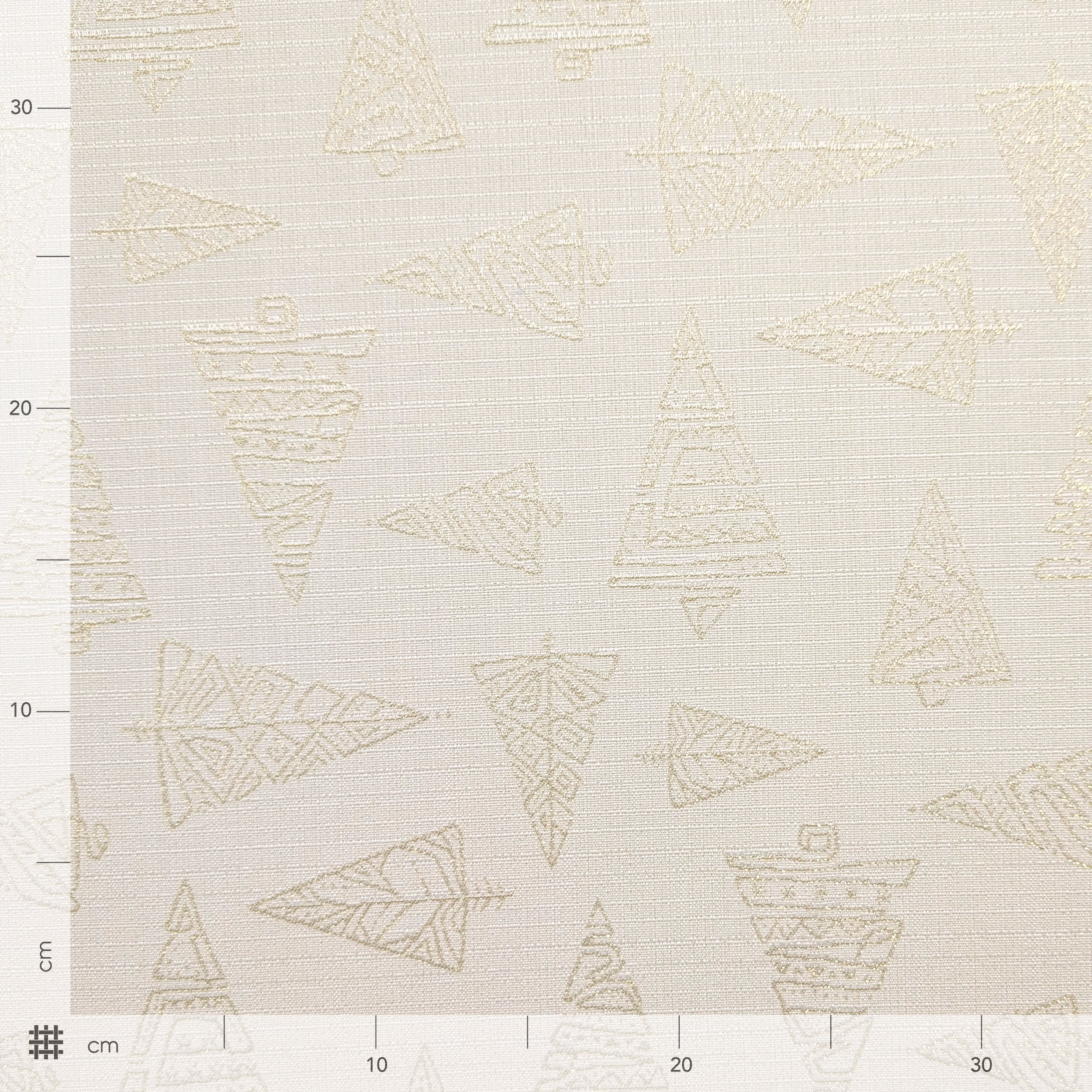 Jacquard Natalizio con Alberi Dorati Lurex Image