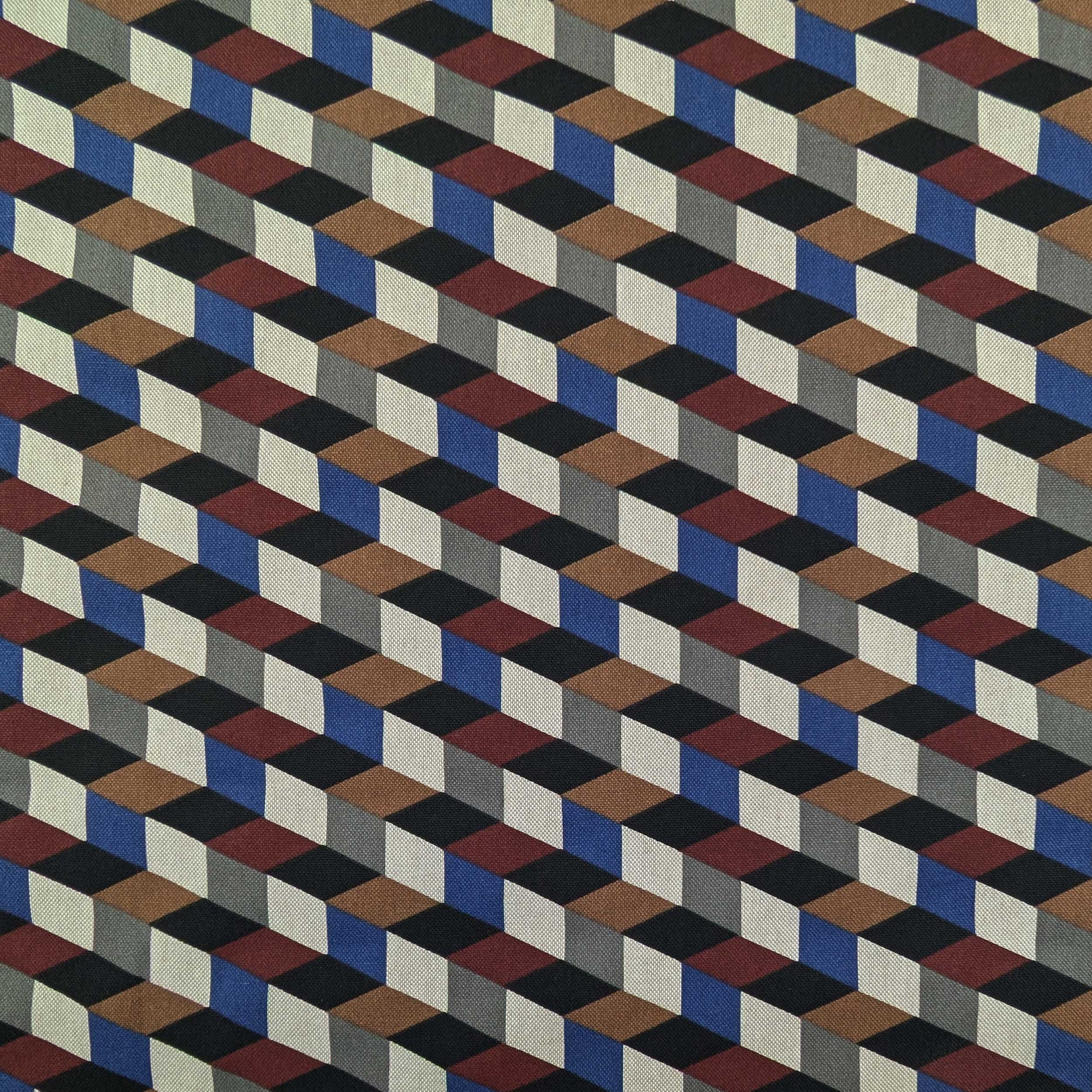 Tessuto Panama Cubi Illusion Toni Freddi Image