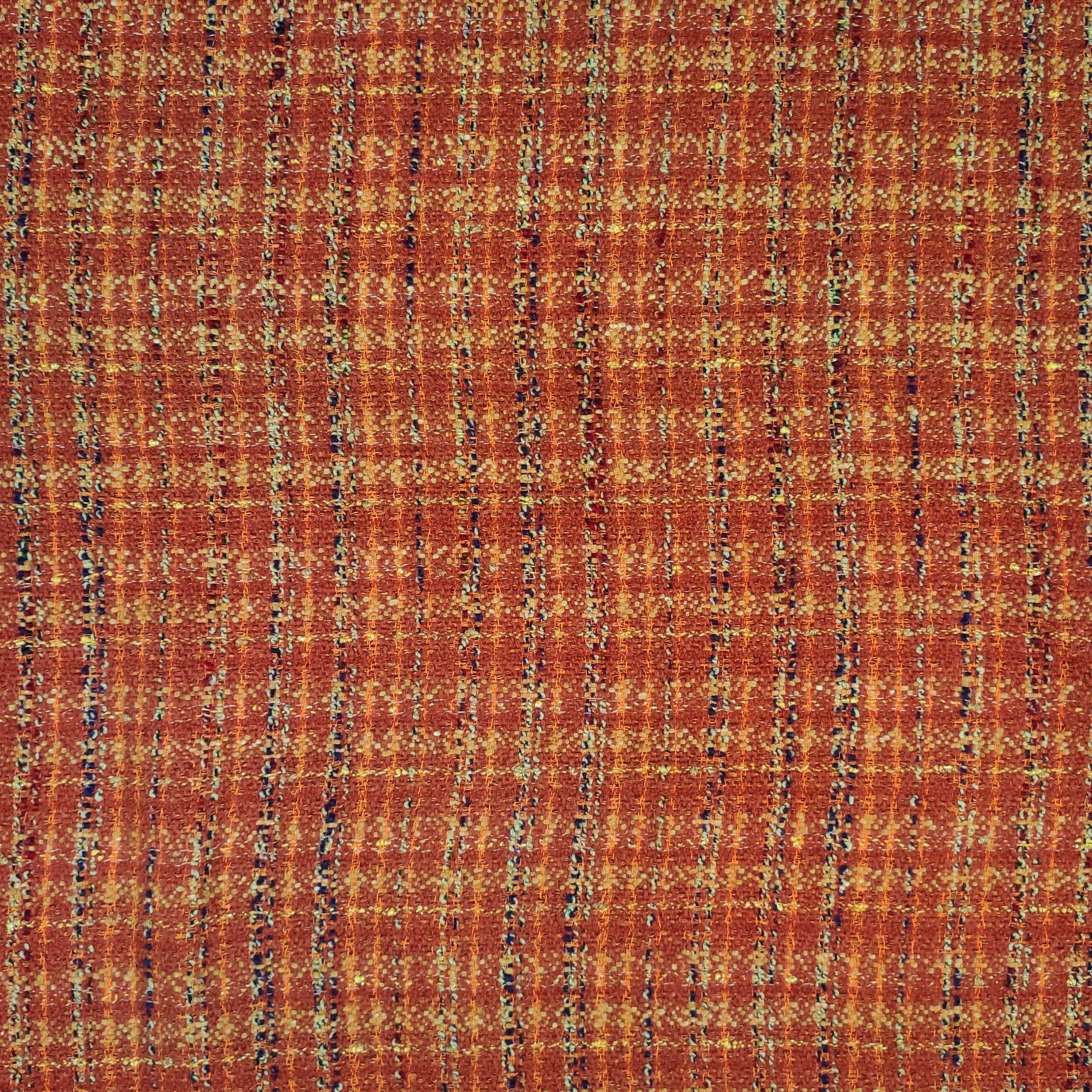 tessuto abbigliametno tweed arancio melange (1)