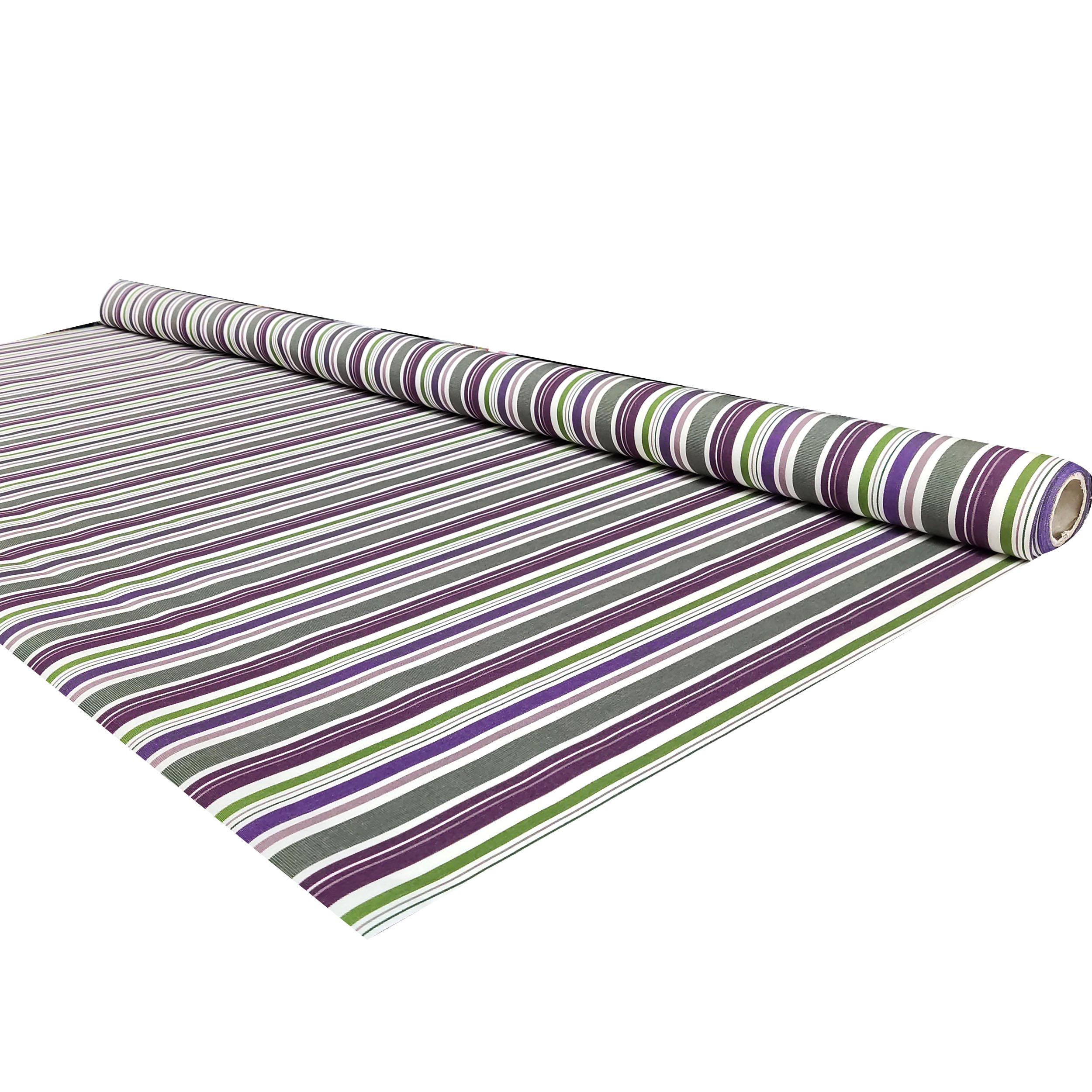 Tessuto da Esterno Righe Irregolari Viola H 160 cm Image