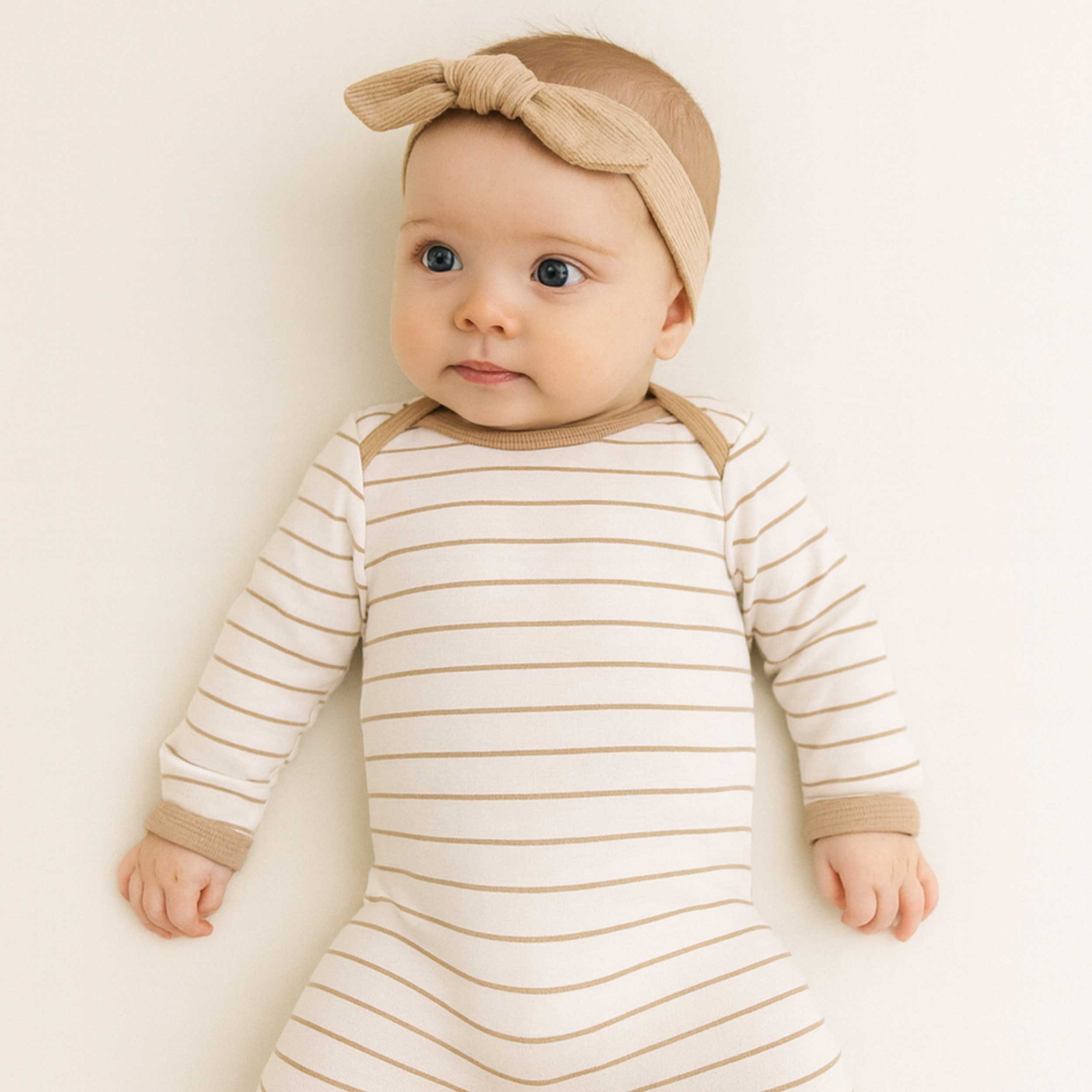 Maglia Costina Fantasia Righe Marroni Image