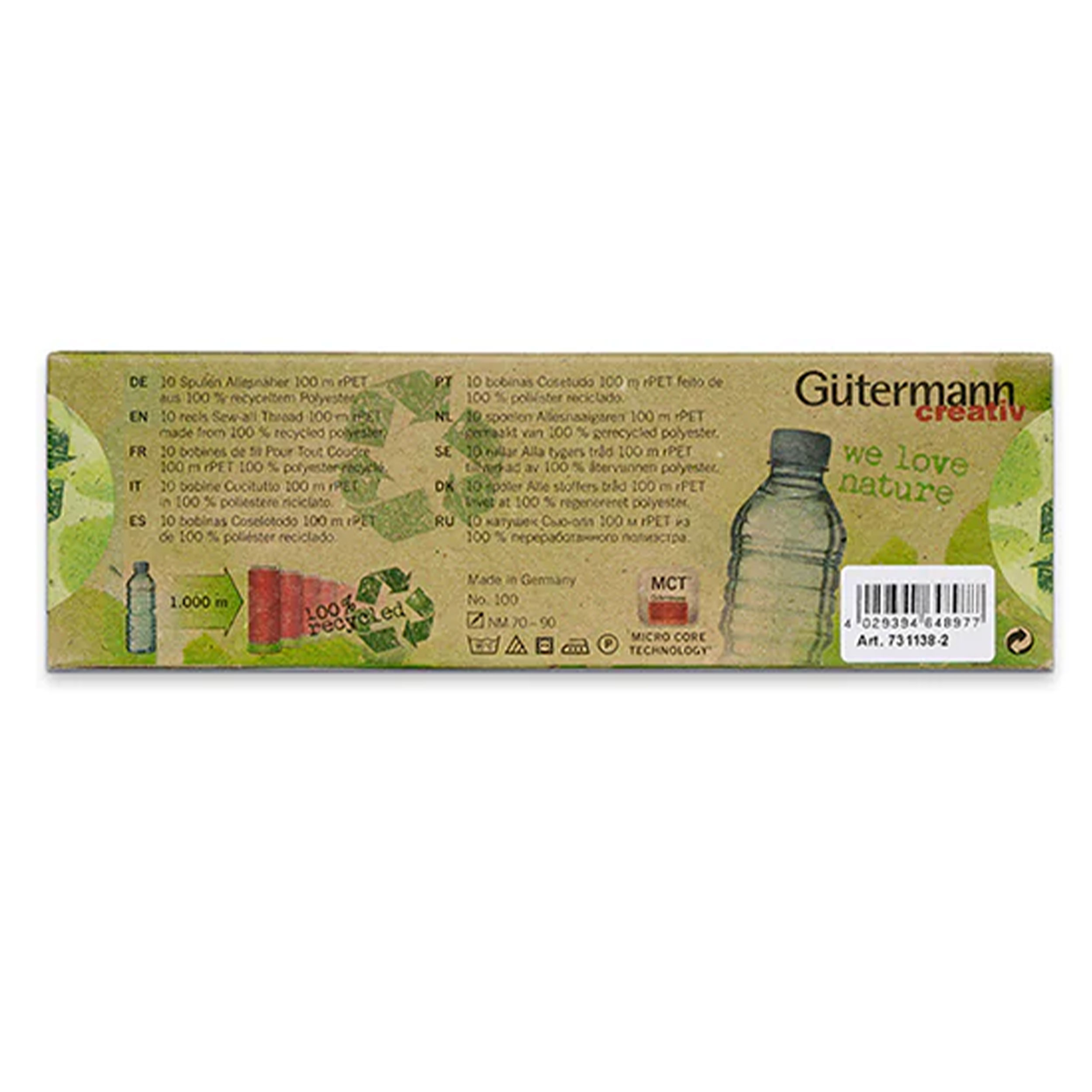 Gutermann Creative Cucitutto rPET 10 Bobine Pastello Image