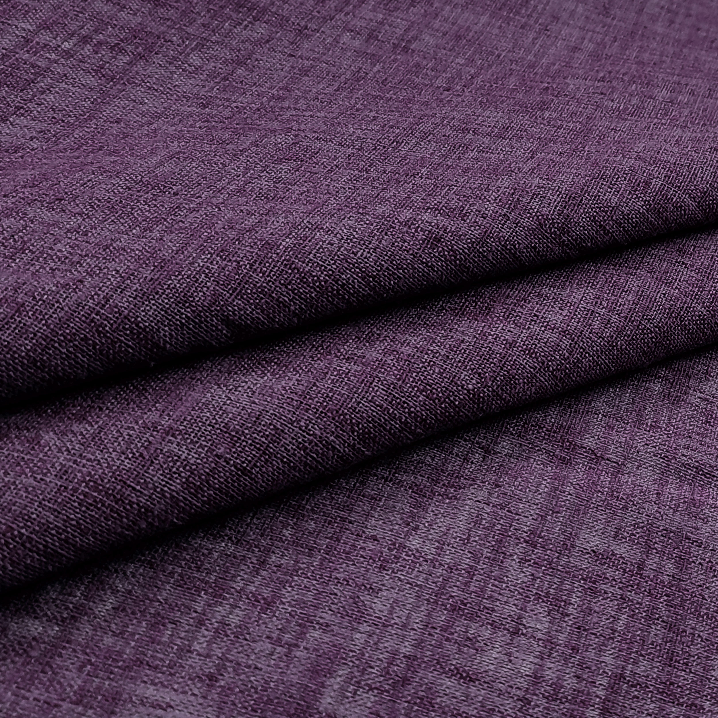 Tessuto Tenda Finto Lino Tinta Unita Viola Image