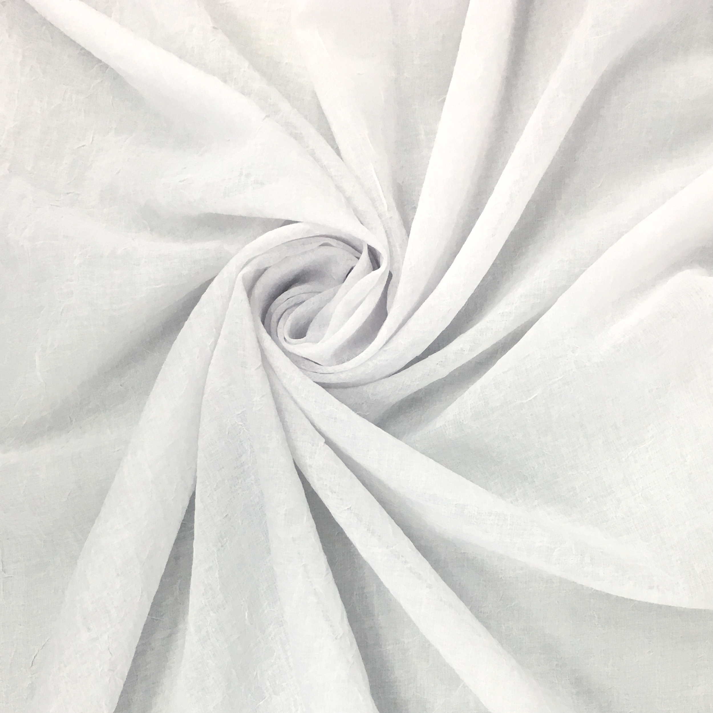 Tessuto Tenda Garza Stropicciata - Bianco 