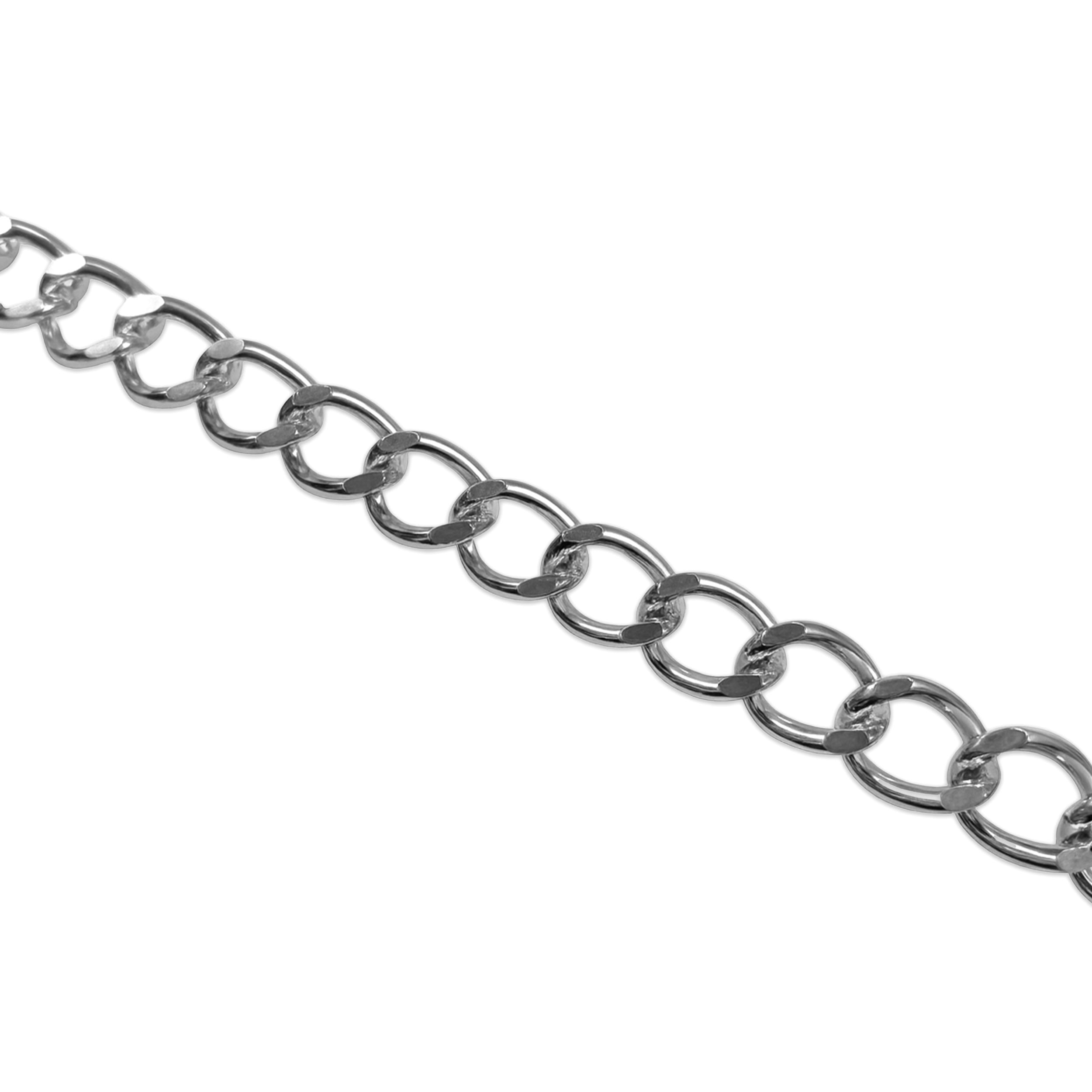 Collana Catenina A Maglia Forcella In Argento 925 Rodiato – Larghezza 2 Mm, Lunghezza 65 Cm – Antiossidante E Ipoallergenica - 3