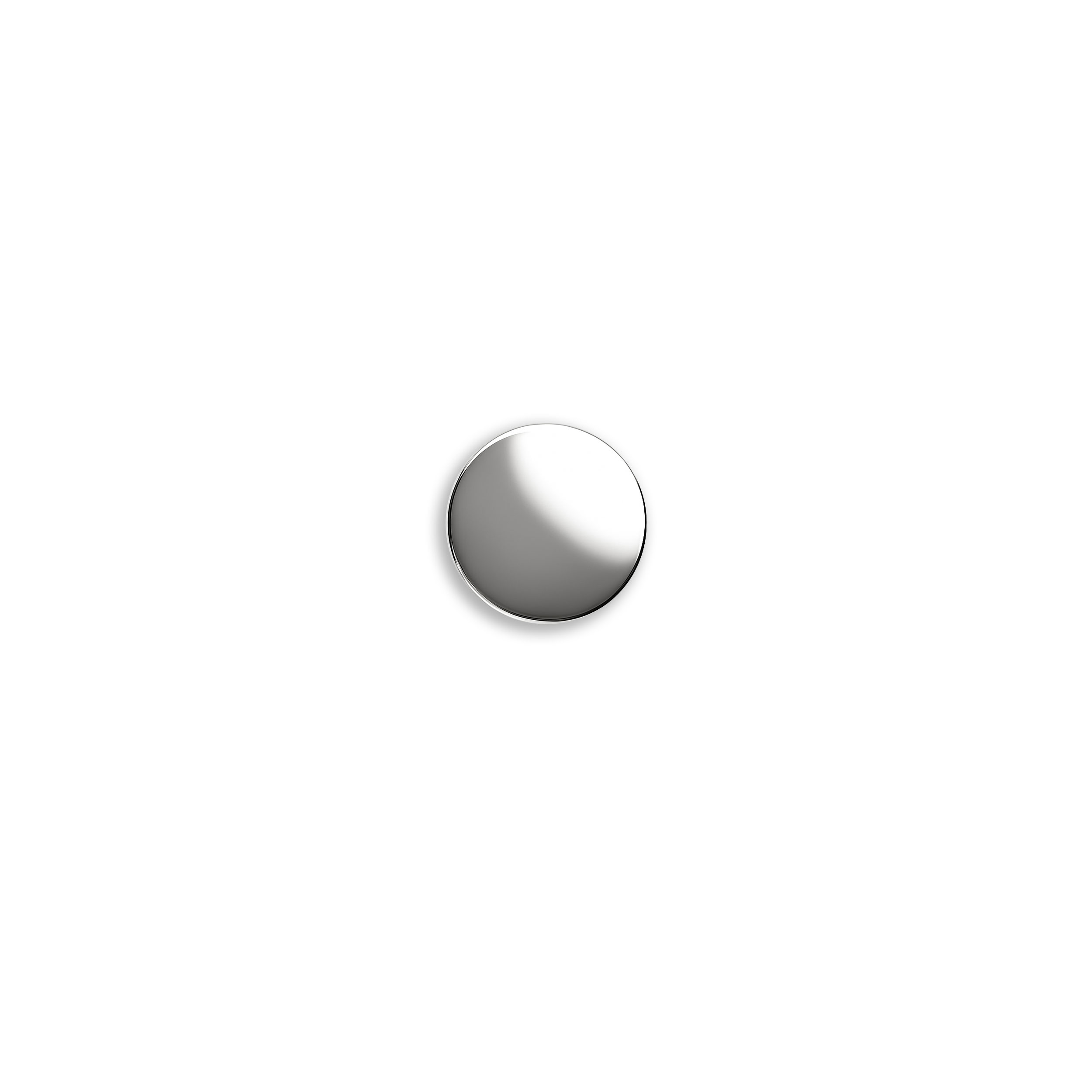 Bottone Sottile Metallo Argento Image