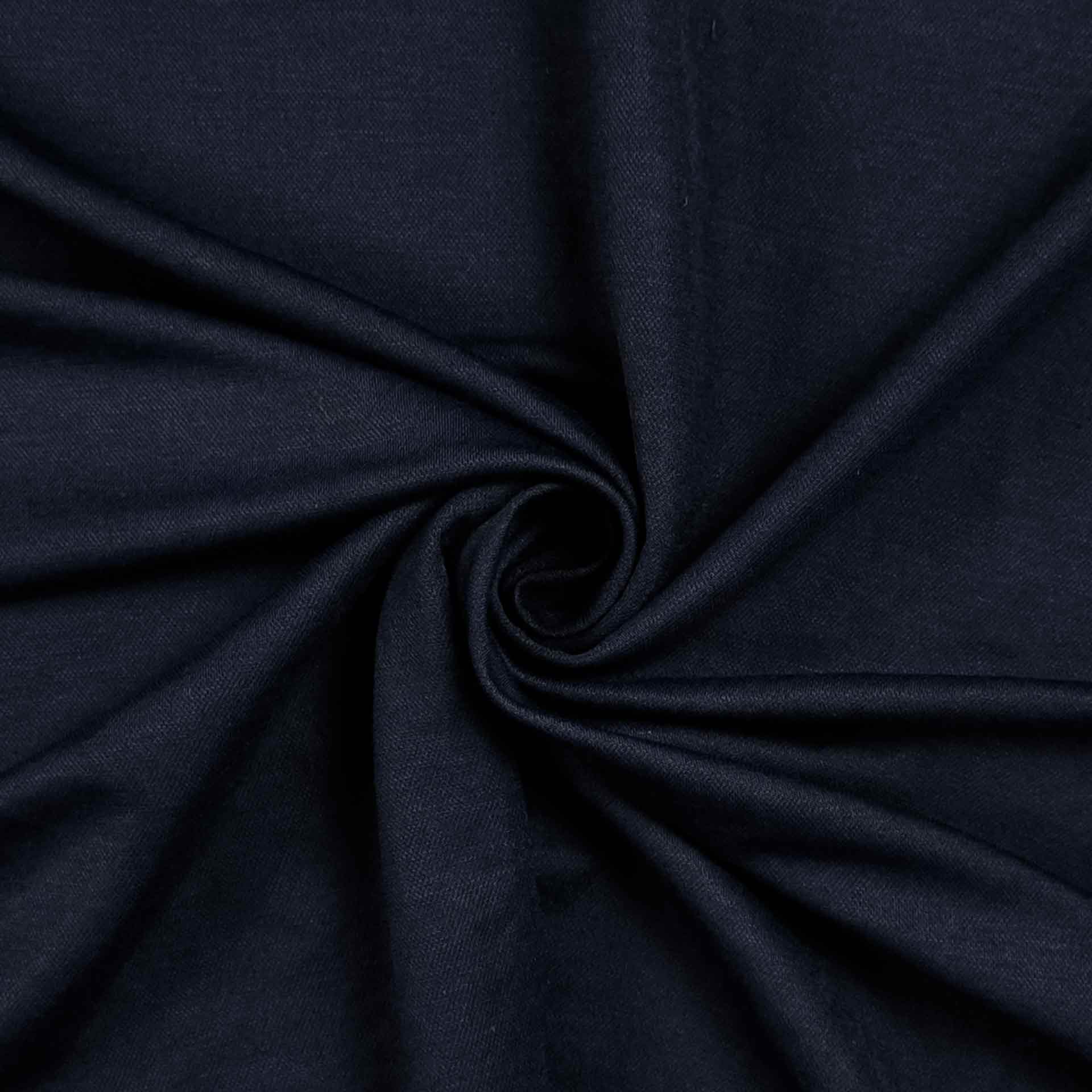 Tessuto jersey cotone linen blu