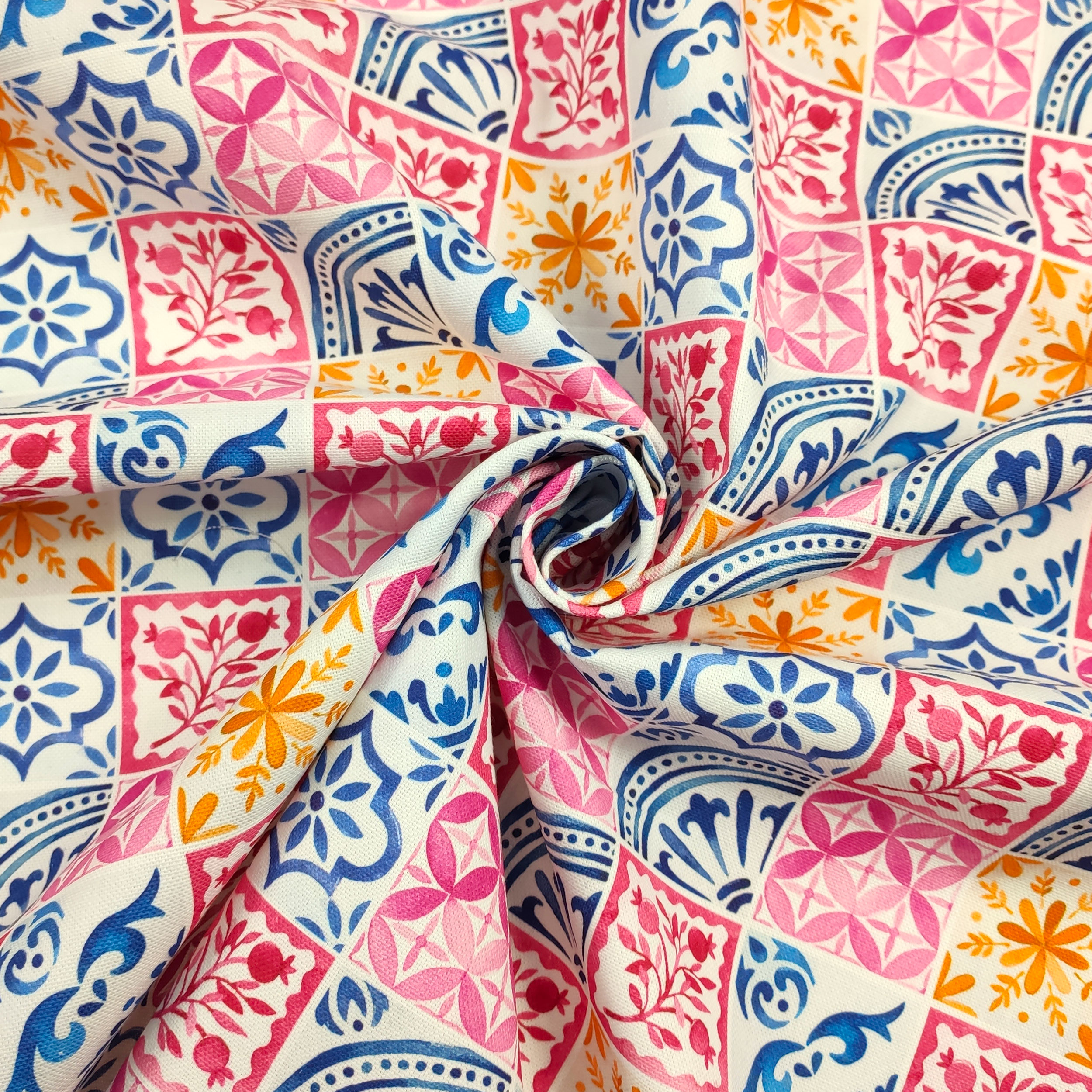 Panama Maiolica Rosa e Blu Image