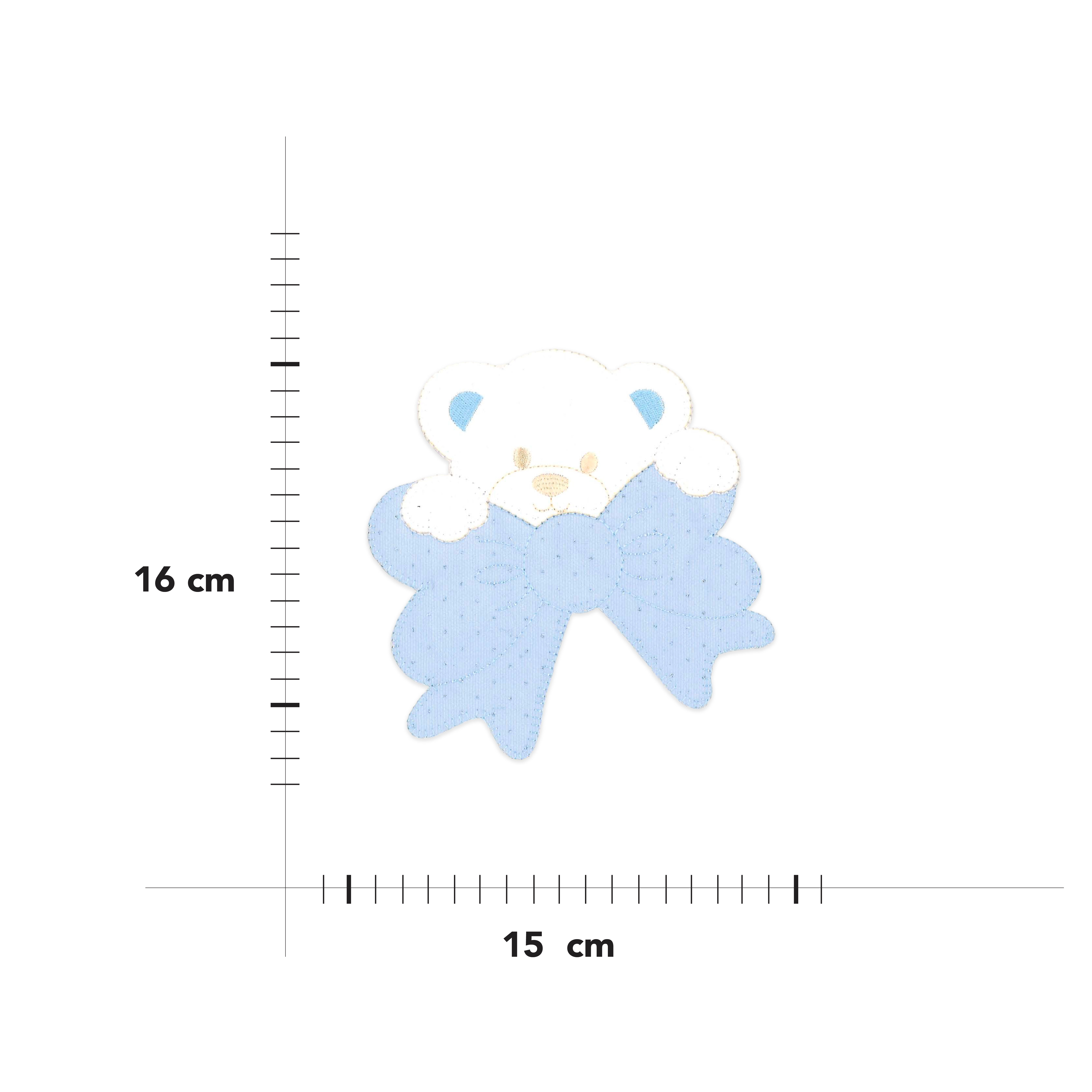 Applicazione Grande Orsetto con Fiocco Strass Image