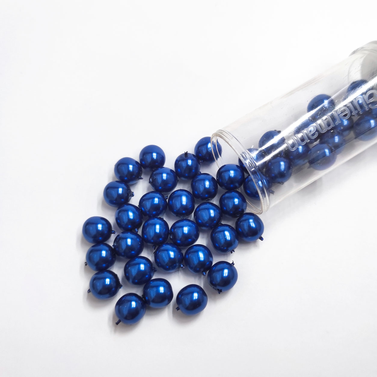 Perline gutermann blu 8 mm