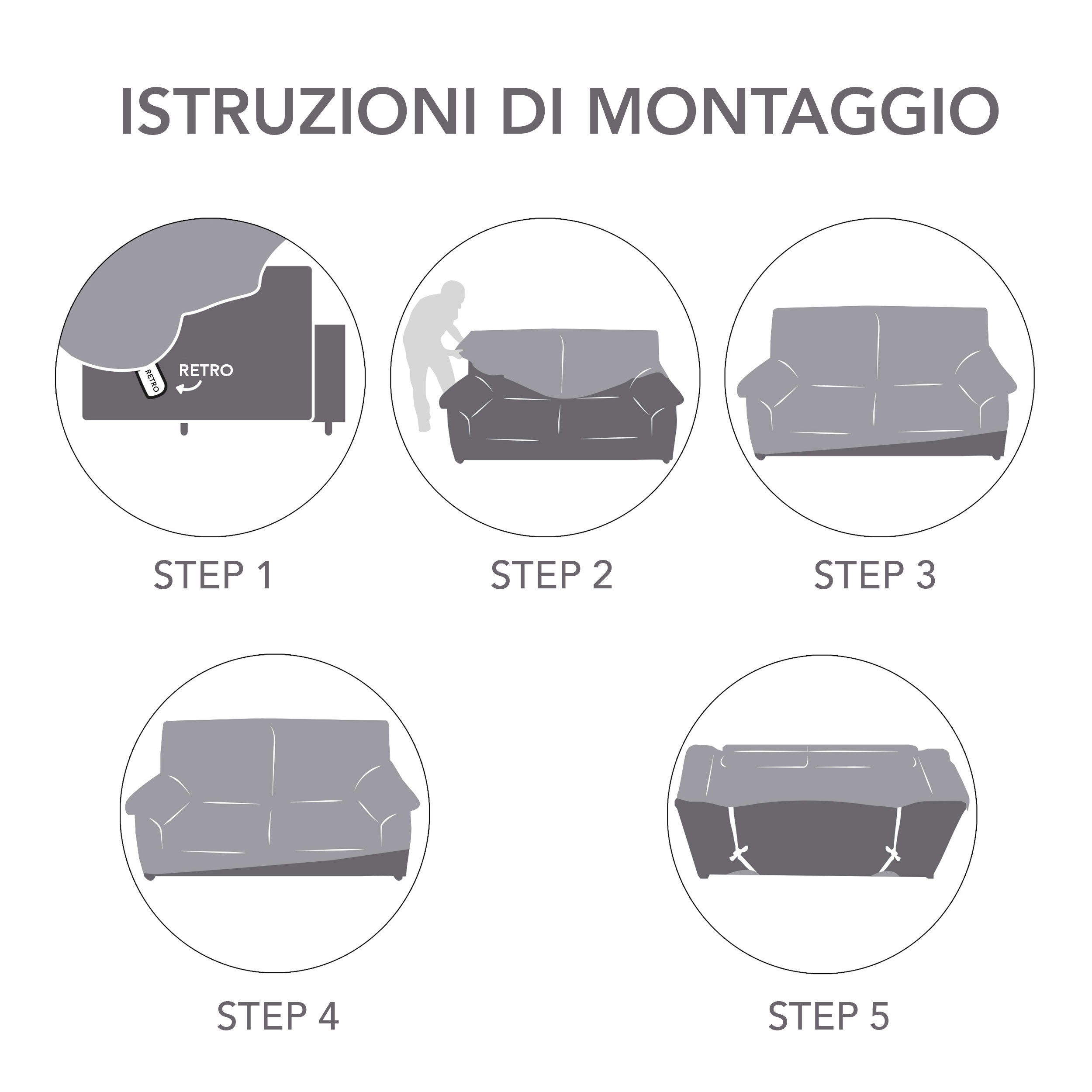 Copridivano Bielastico Goffrato Grande Beige 3 Piazze
