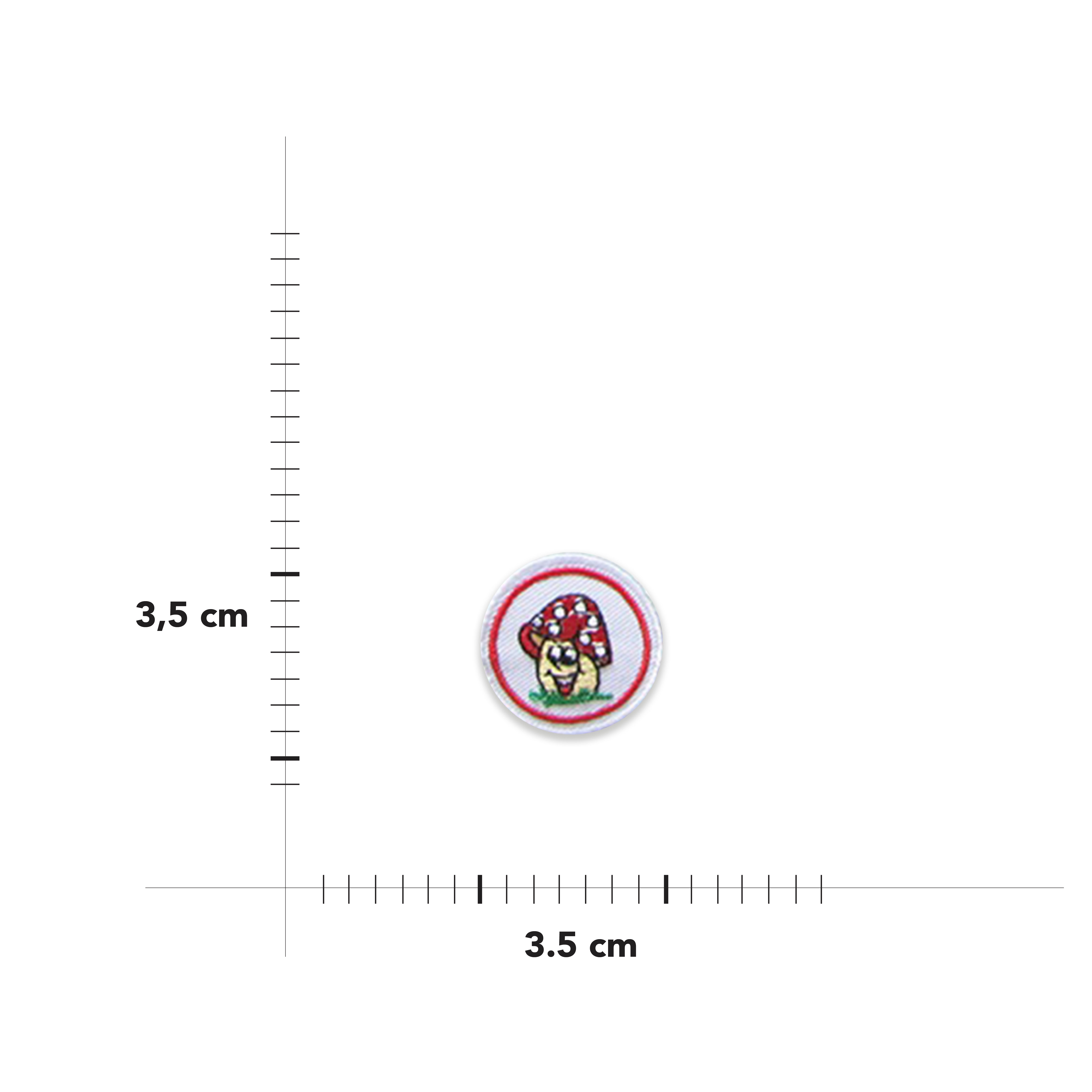 Applicazione Termoadesiva Rotonda Fantasia Image