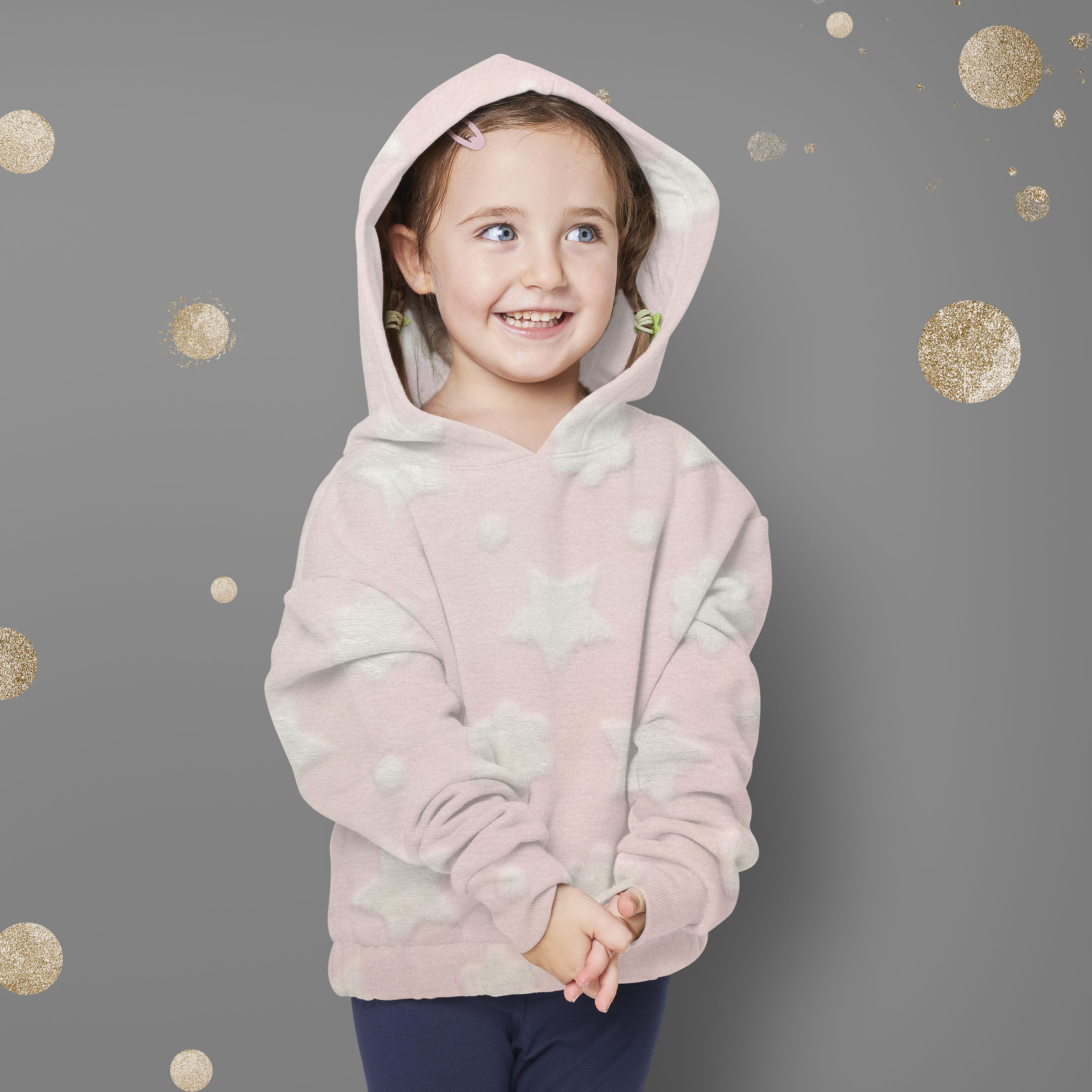 pile stelline per bambini rosa baby