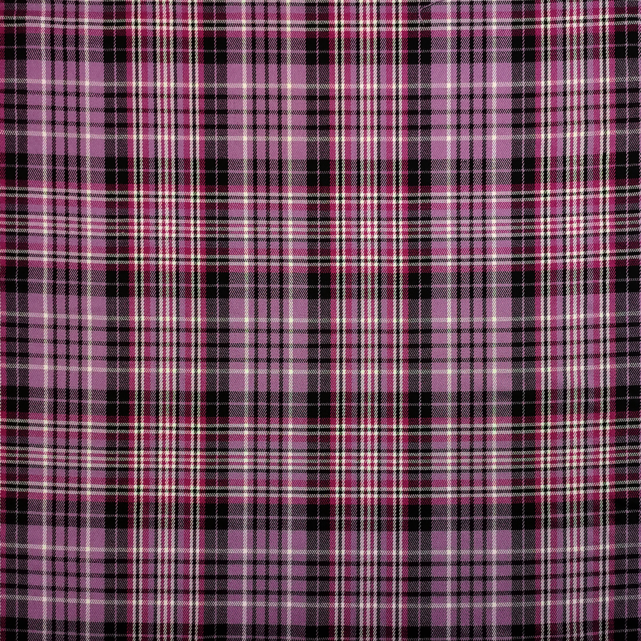 Tessuto Tartan Toni del Rosa