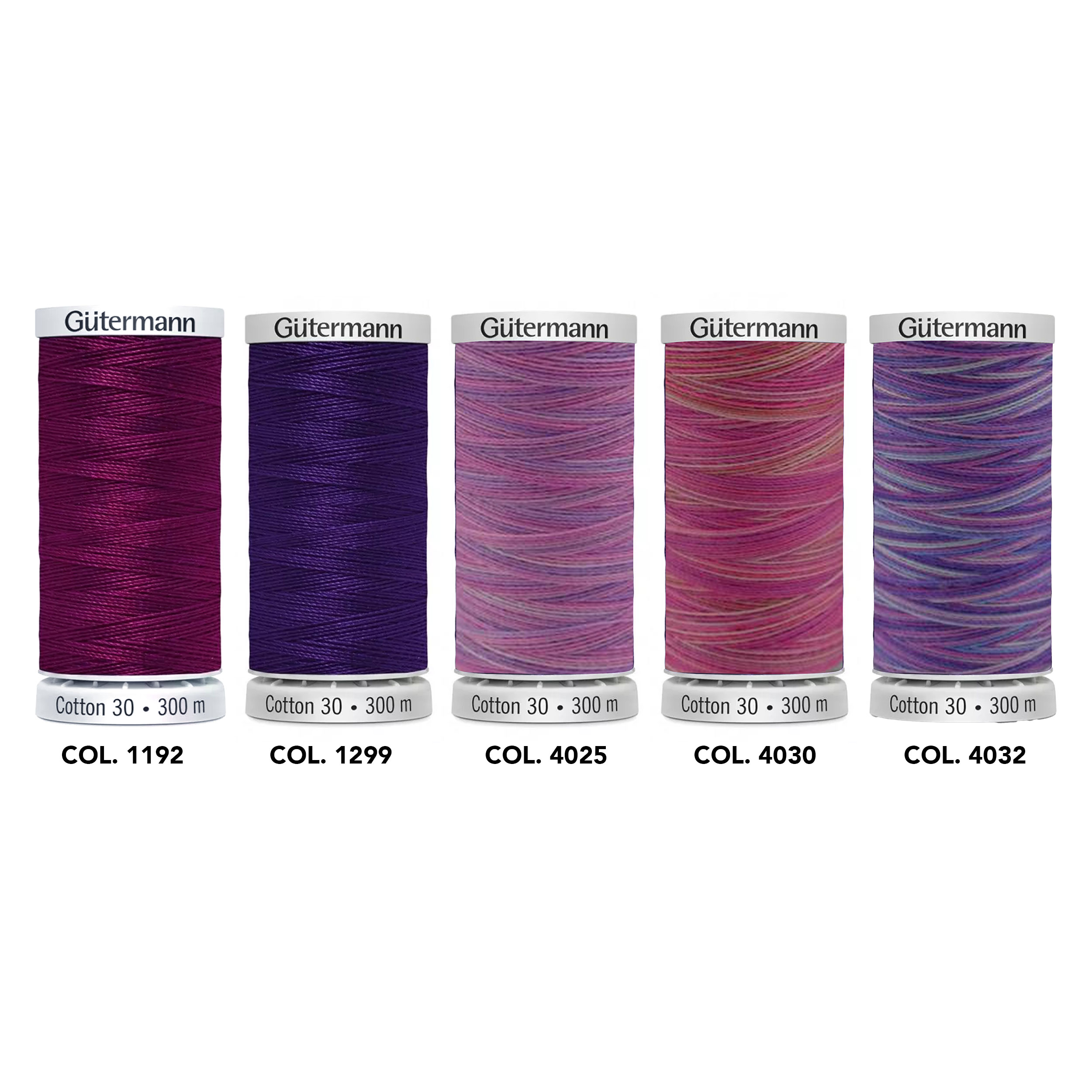 Gutermann Filo Cotone 200 m 5 Bobine Toni Rosa