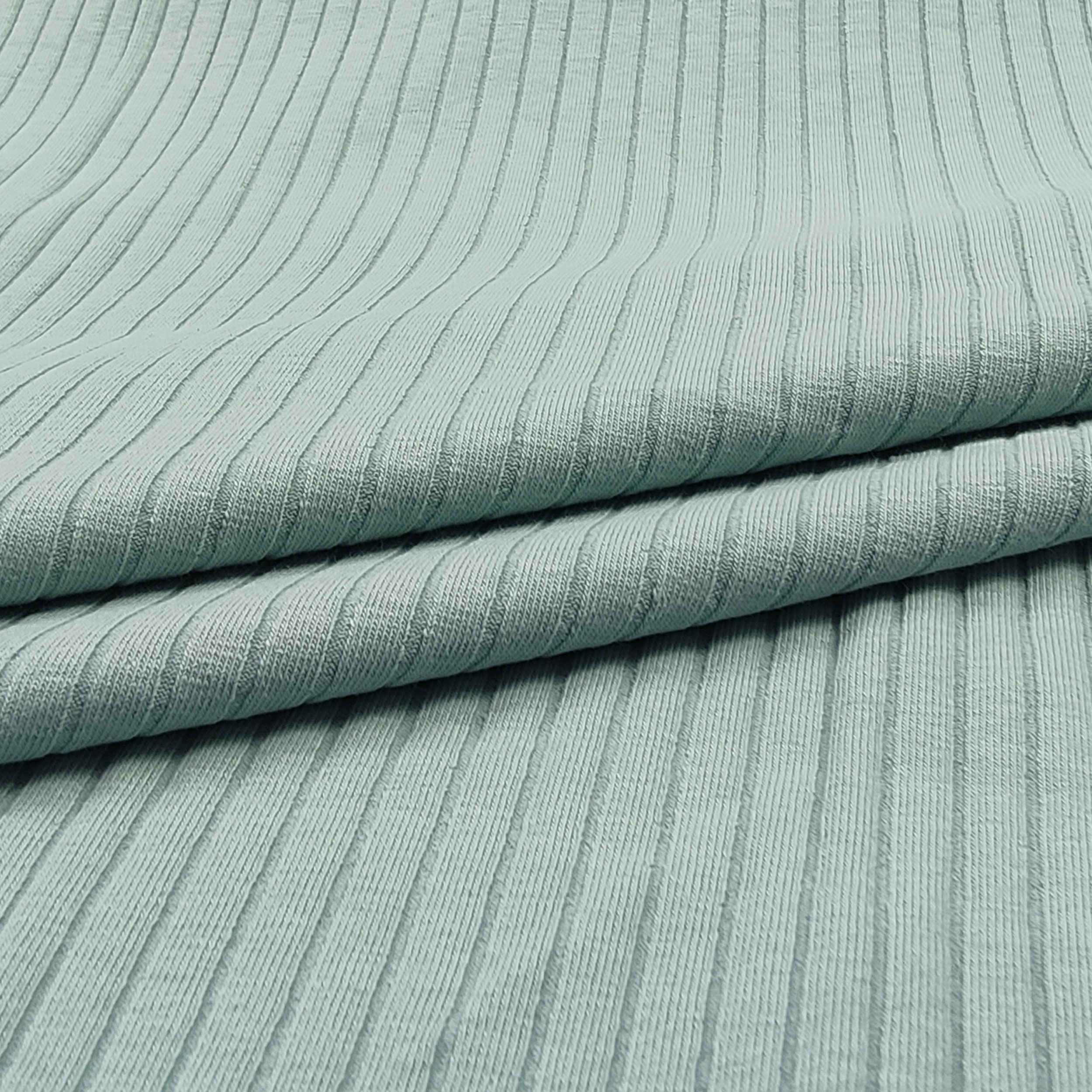 Jersey Cotone Cannettato Menta