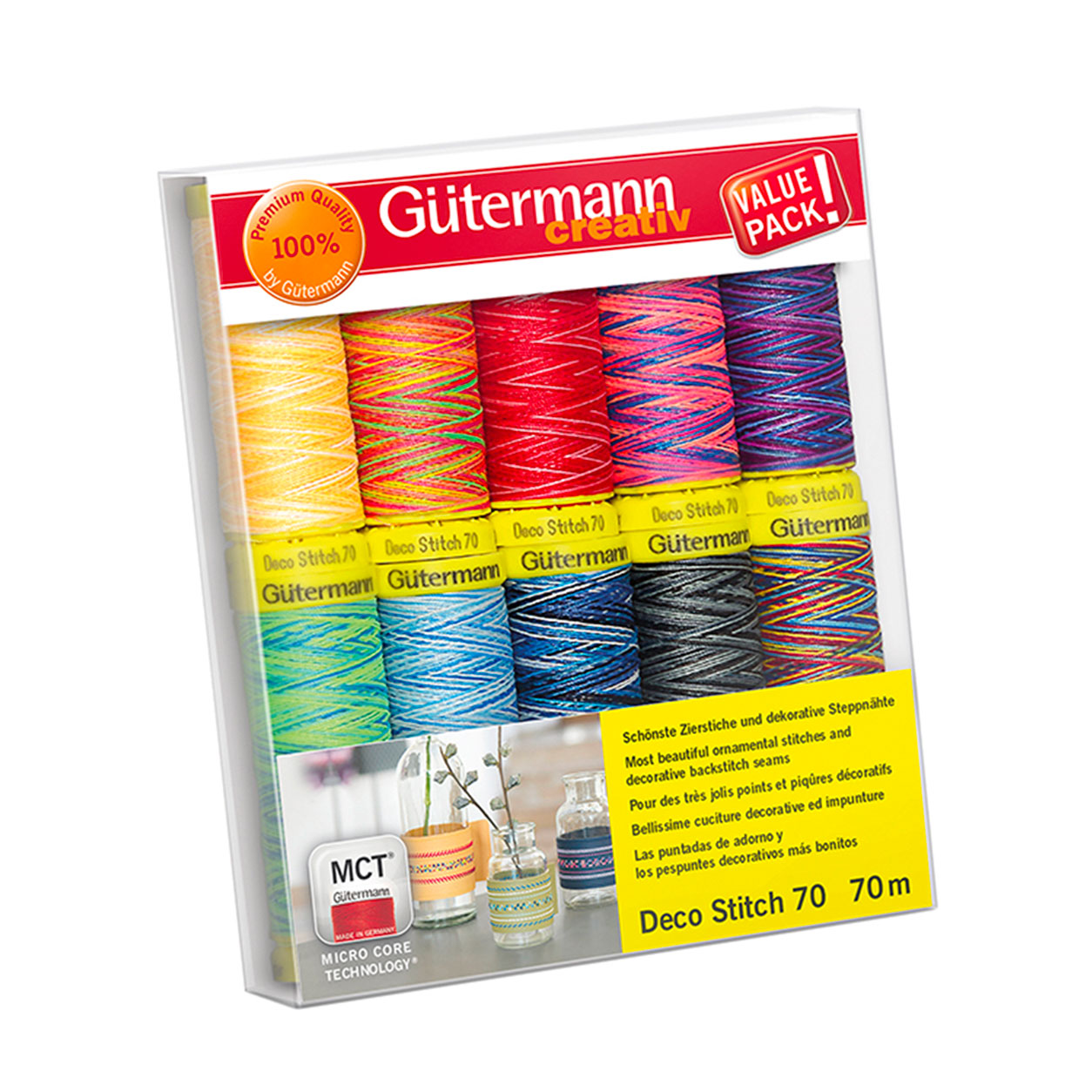 Gutermann Deco Stitch 10 Bobine Multicolor