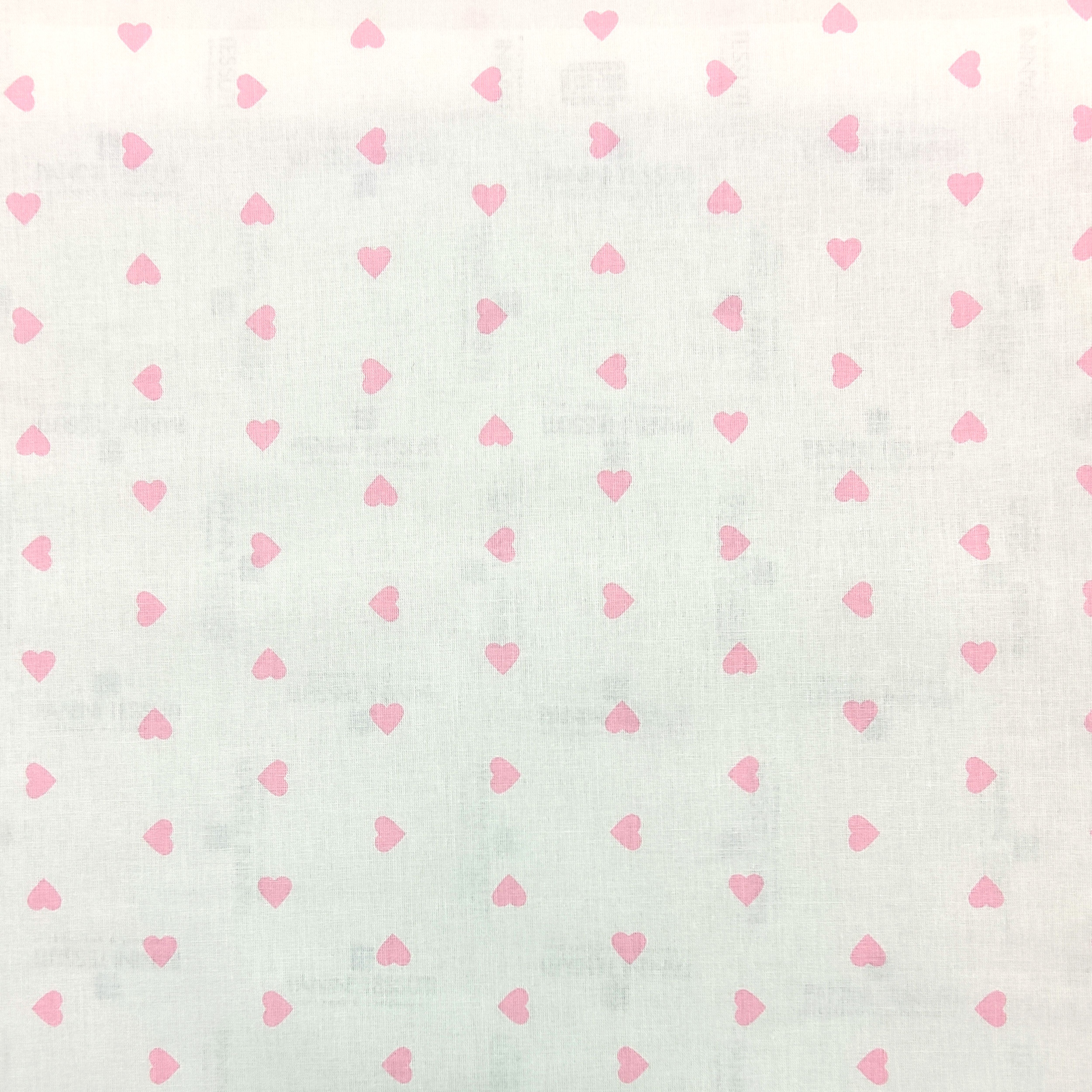 cotone cuori rosa sfondo bianco