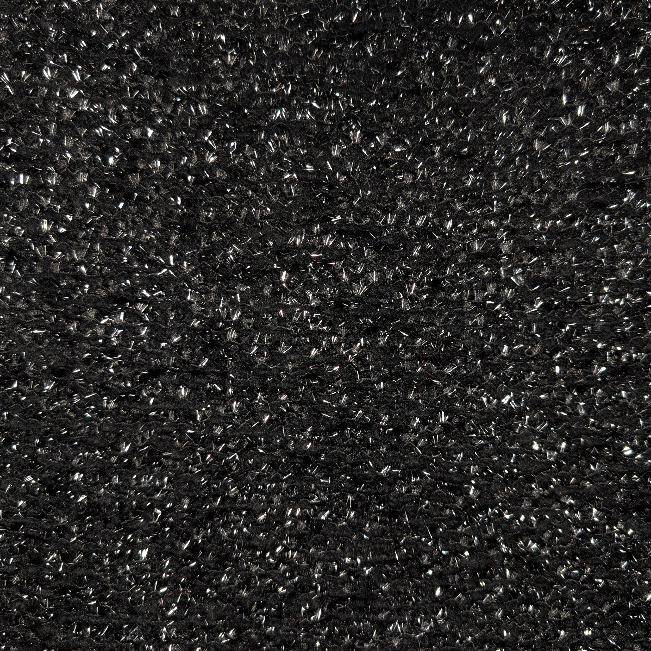 Tweed Nero Lurex Argento Image