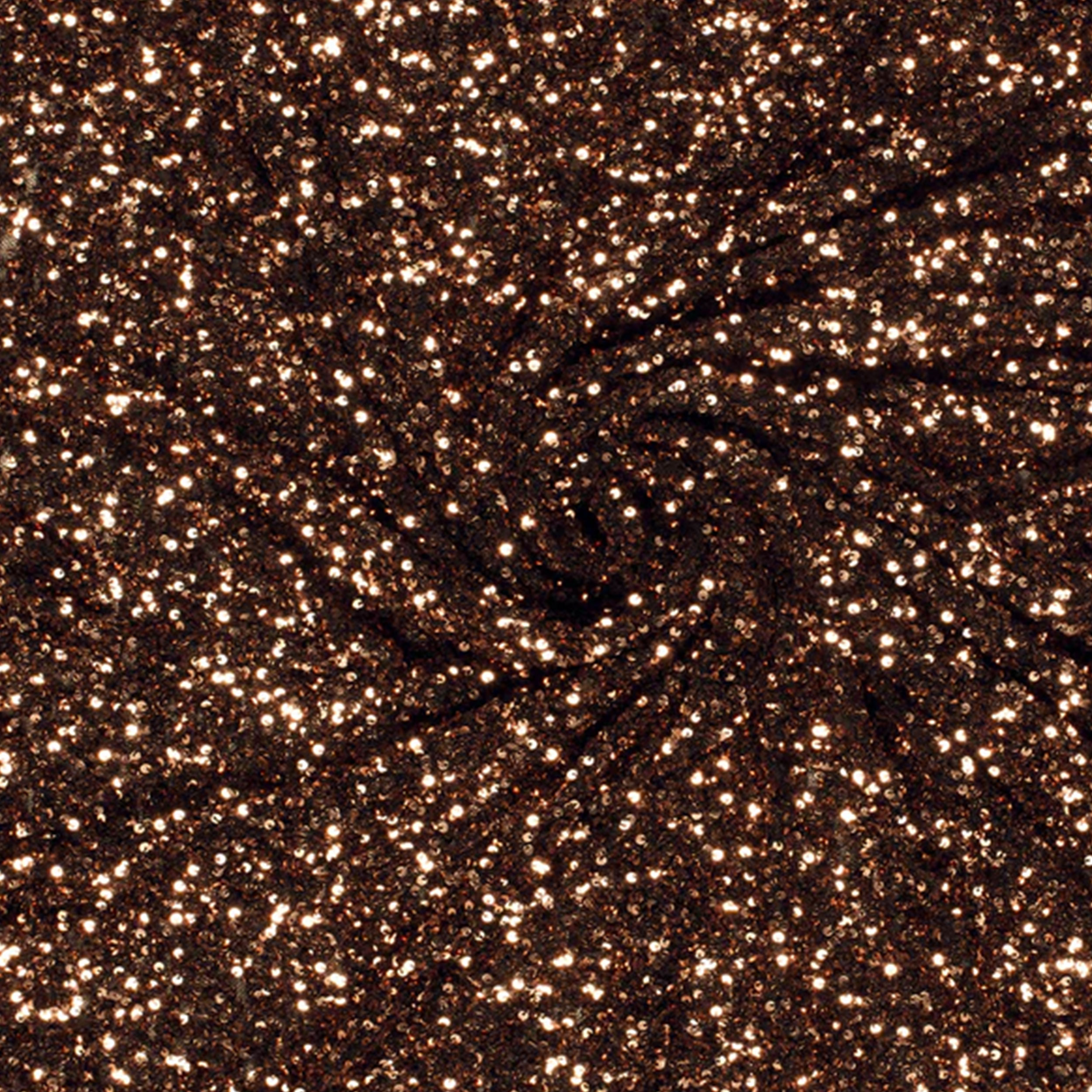 Paillettes su Tulle Elasticizzato Bronzo Image