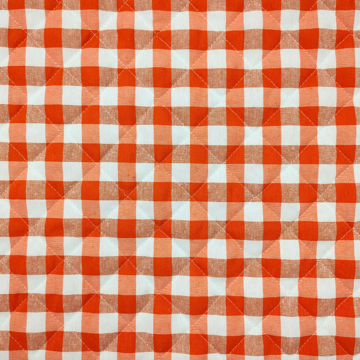 Stoffa trapuntata arredo cucina arancione (1)